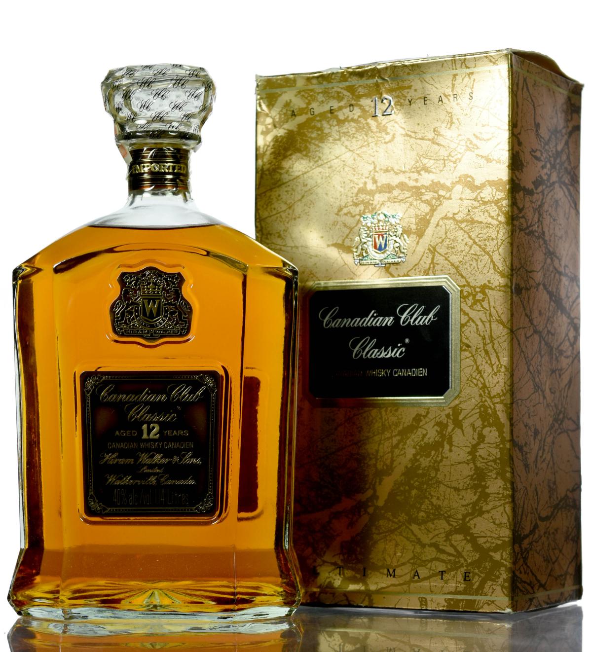 Canadian Club 12 Year Old - Canadian Whiskey - 1.14 Litre