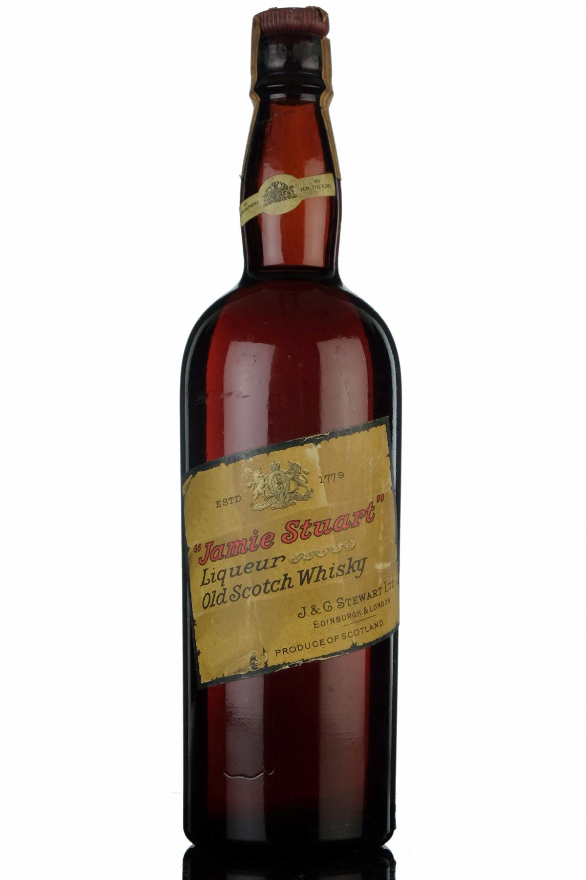 Jamie Stuart Liqueur Old Scotch Whisky - Late 1930s