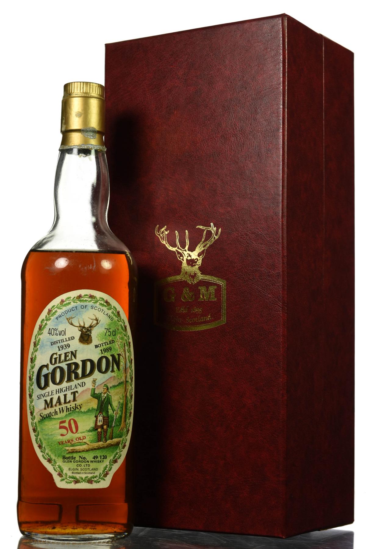 Glen Gordon 1939-1989 - 50 Year Old - 120 Bottles