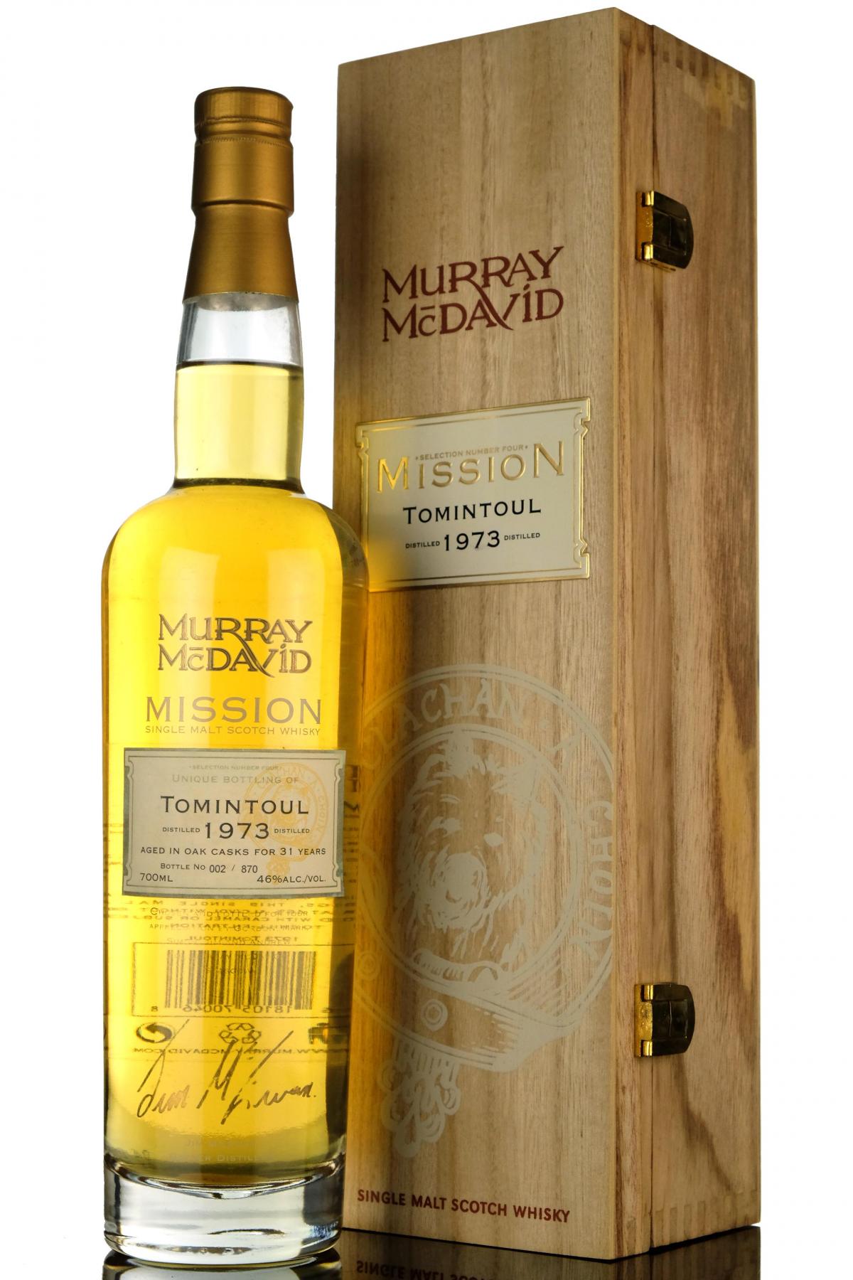 Tomintoul 1973 - 31 Year Old - Murray McDavid Mission