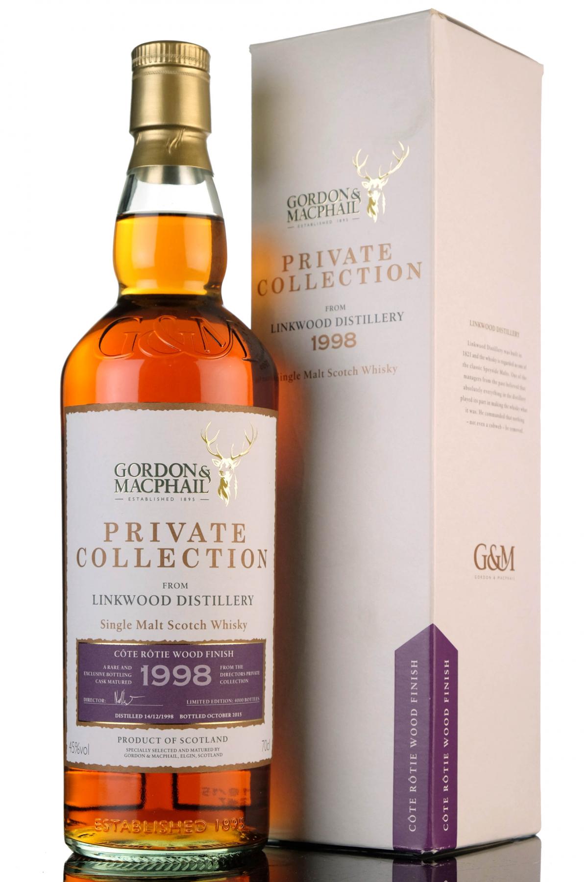 Linkwood 1998-2015 - 16 Year Old - Private Collection - Cote Rotie Wood Finish