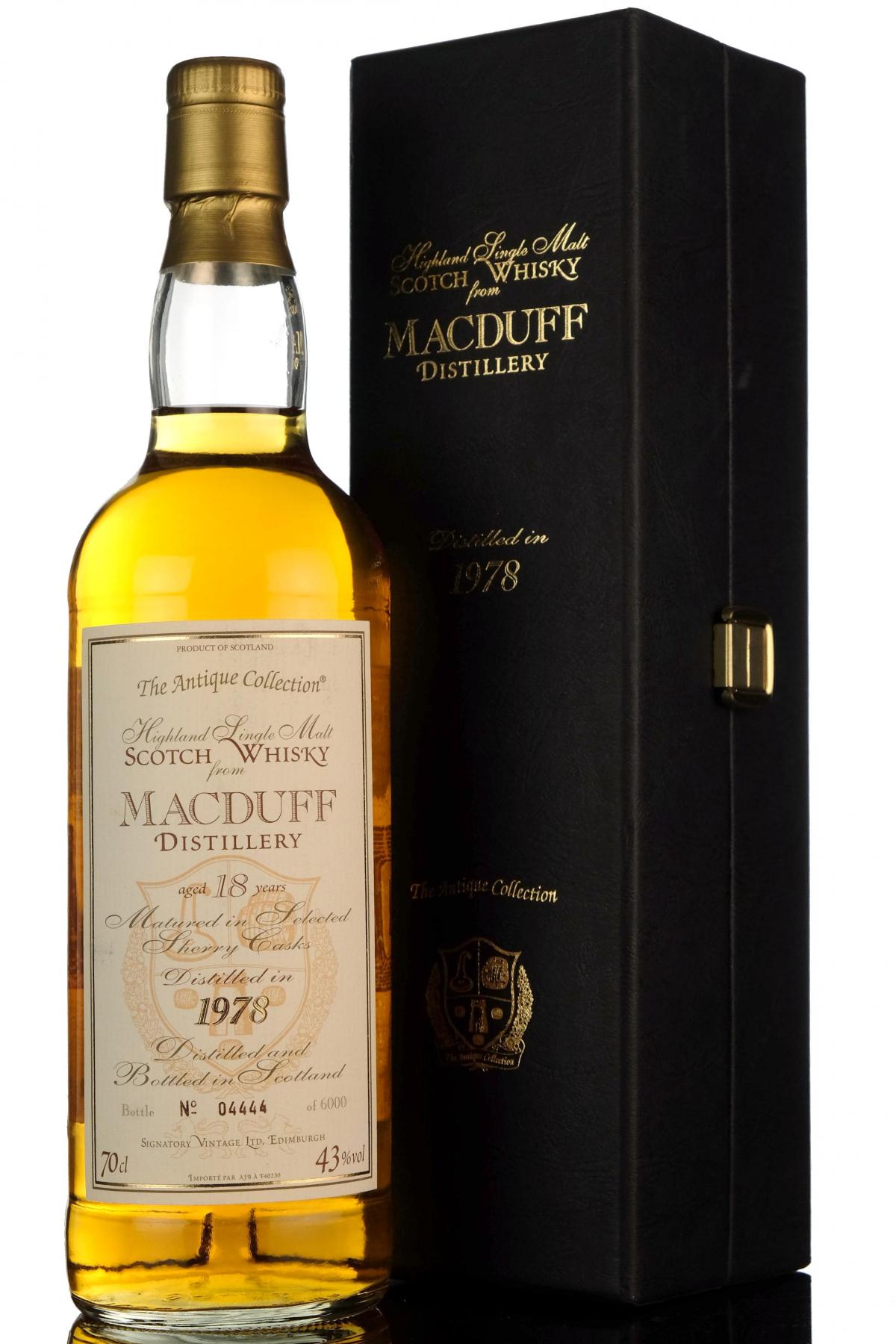 Macduff 1978-1996 - 18 Year Old - Signatory Vintage - The Antique Collection