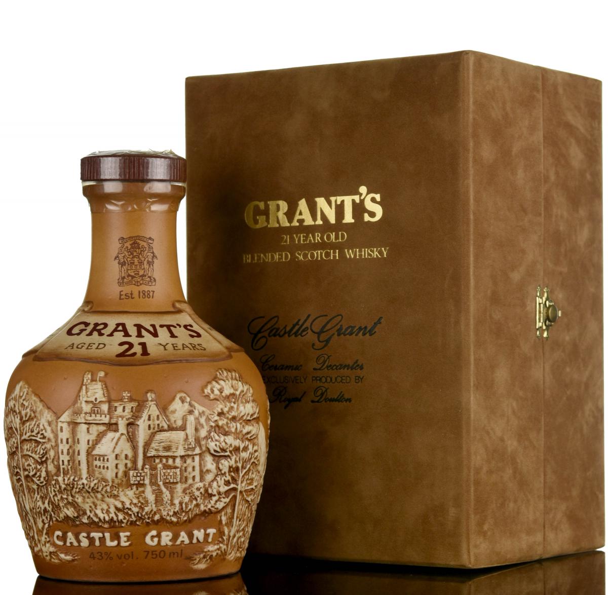 Grants 21 Year Old - Decanter - 1980s