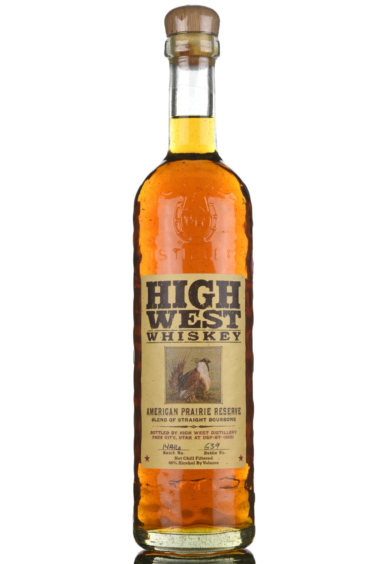 High West Bourbon - American Prairie Reserve