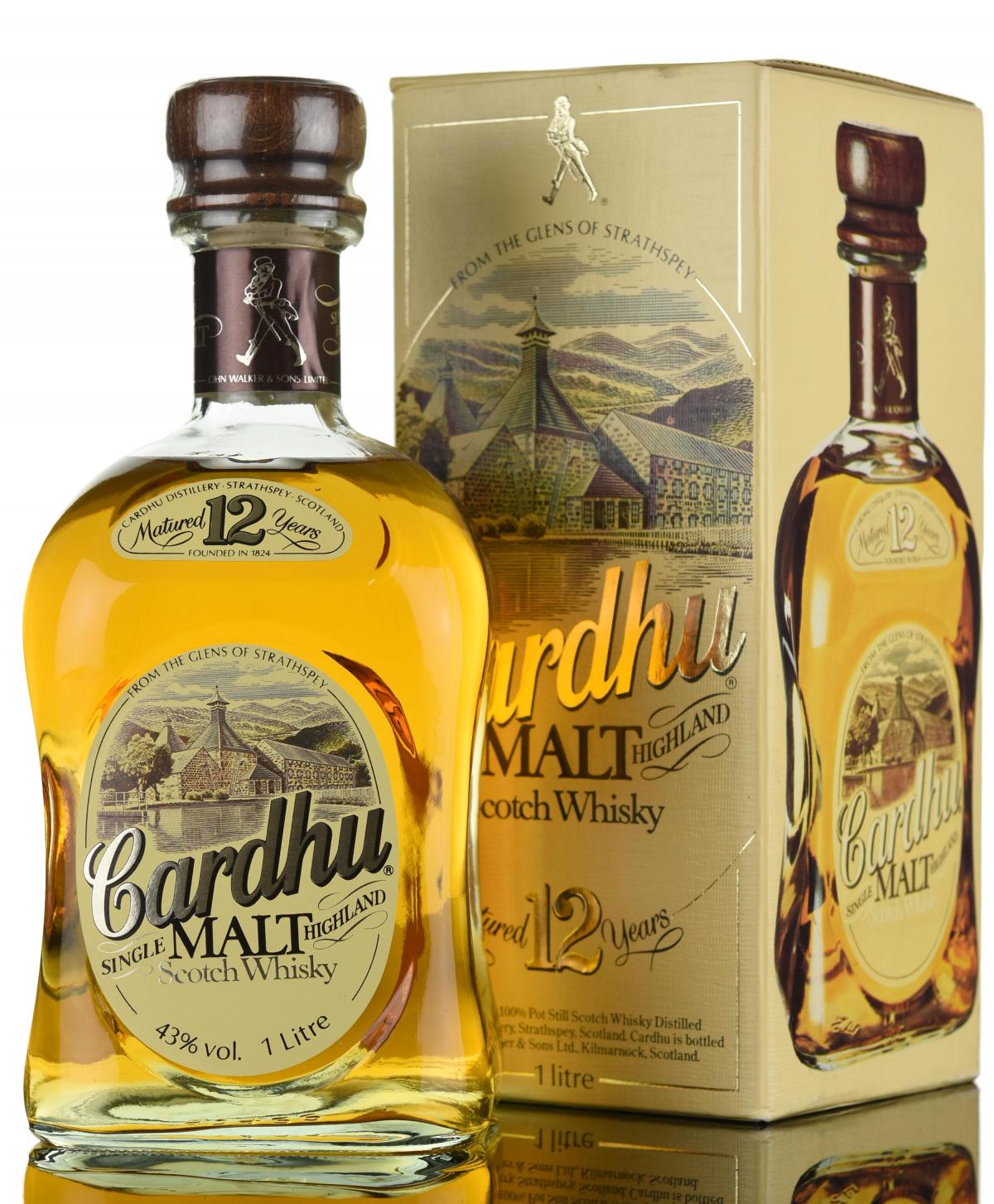 Cardhu 12 Year Old - 1980s - 1 Litre