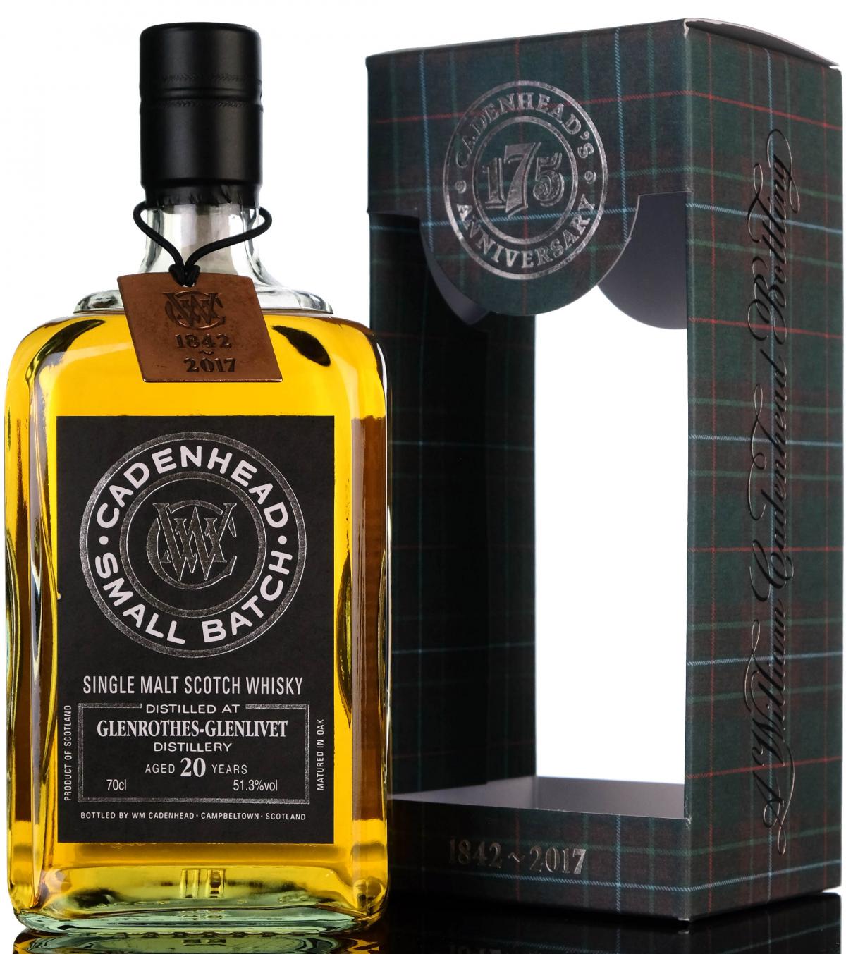 Glenrothes 1996-2017 - 20 Year Old - Cadenheads Small Batch - 175th Anniversary