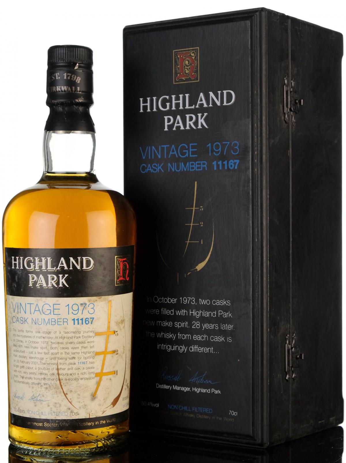 Highland Park 1973-2001 - 28 Year Old - Oddbins Exclusive - Cask 11167