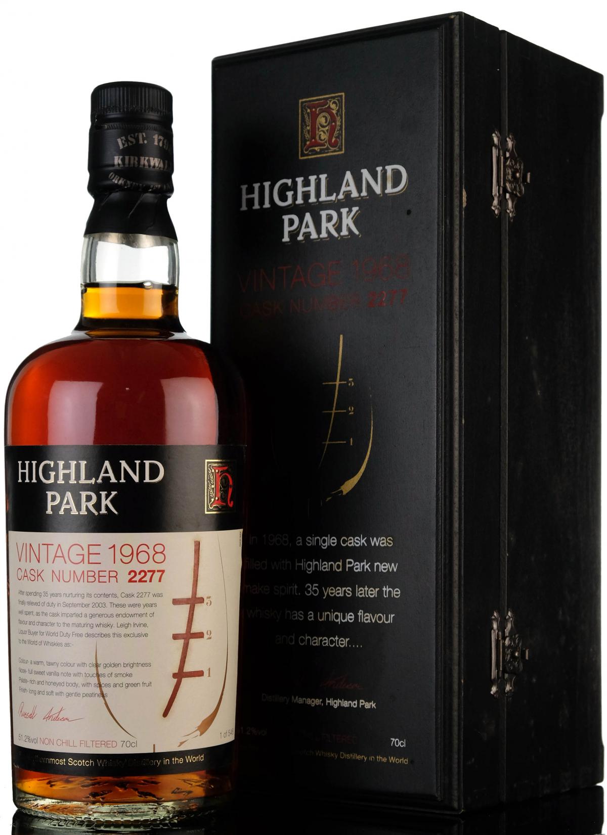 Highland Park 1968-2003 - 35 Year Old - Single Cask 2277