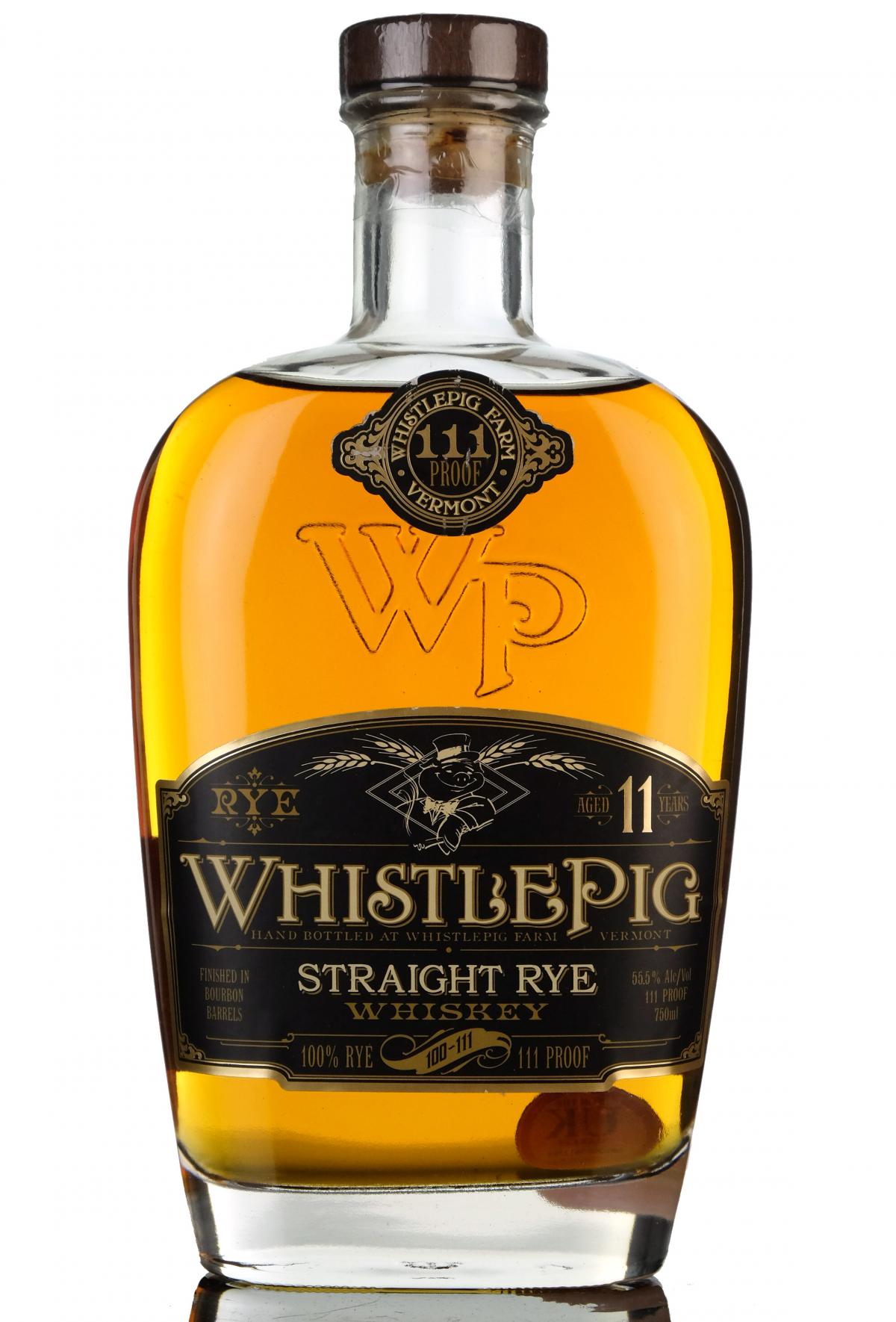 WhistlePig 11 Year Old - 111 Proof - Straight Rye Whiskey