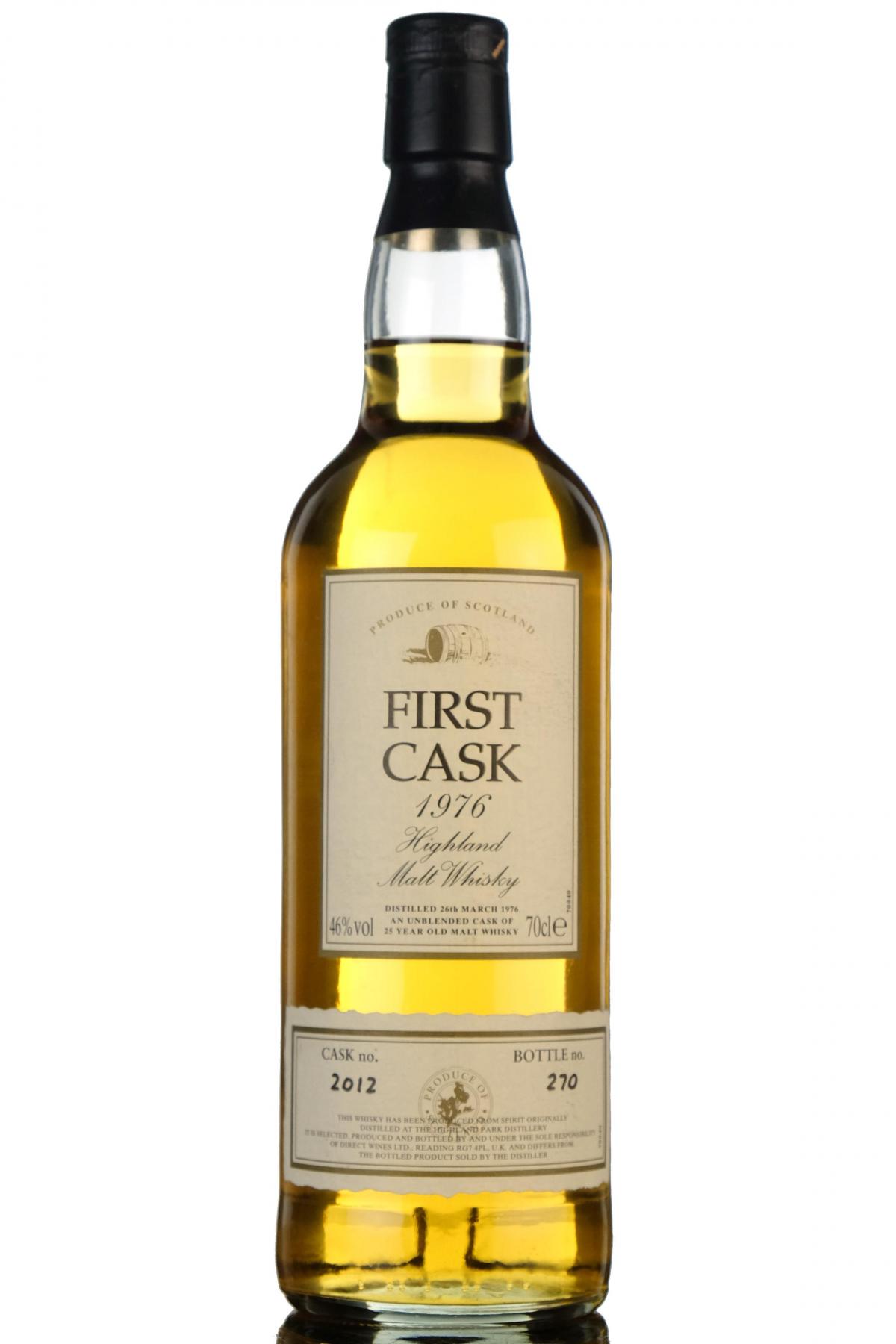 Highland Park 1976 - 25 Year Old - First Cask 2012
