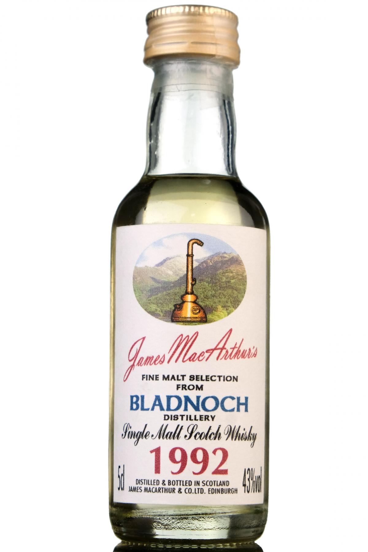 Bladnoch 1992 - James MacArthur - Fine Malt Selection Miniature