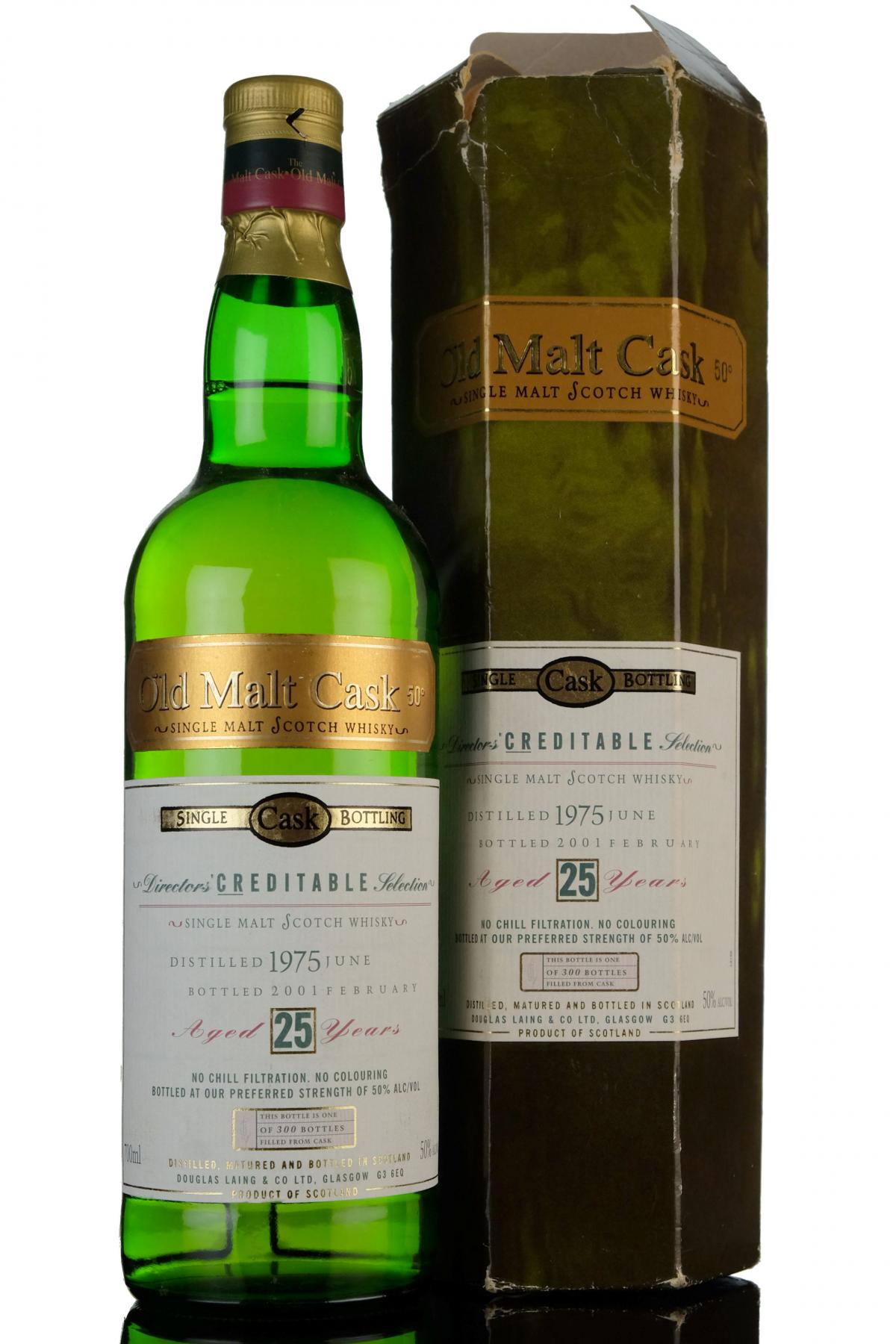Cragganmore Creditable 1975-2001 - 25 Year Old - Douglas Laing - Old Malt Cask