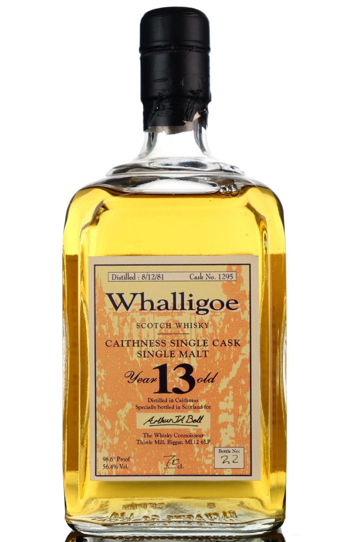 Whalligoe Old Pulteney 1981 - 13 Year Old - The Whisky Connoisseur