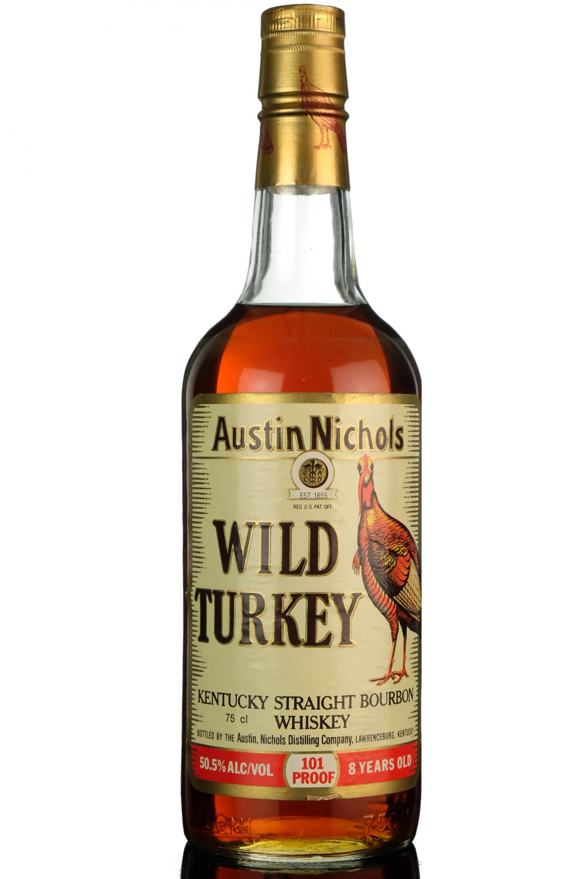 Austin Nichols Wild Turkey 8 Year Old - 101 Proof - 1990s