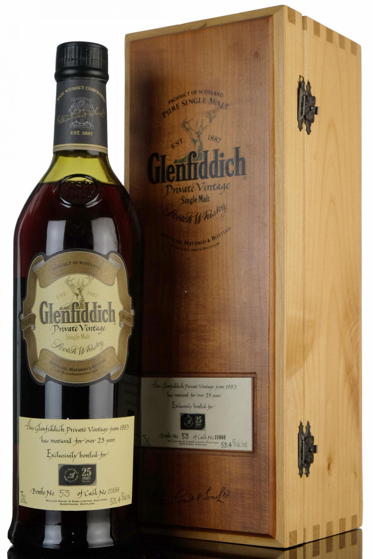 Glenfiddich 1983 - 25 Year Old - Private Vintage - Single Cask 10888