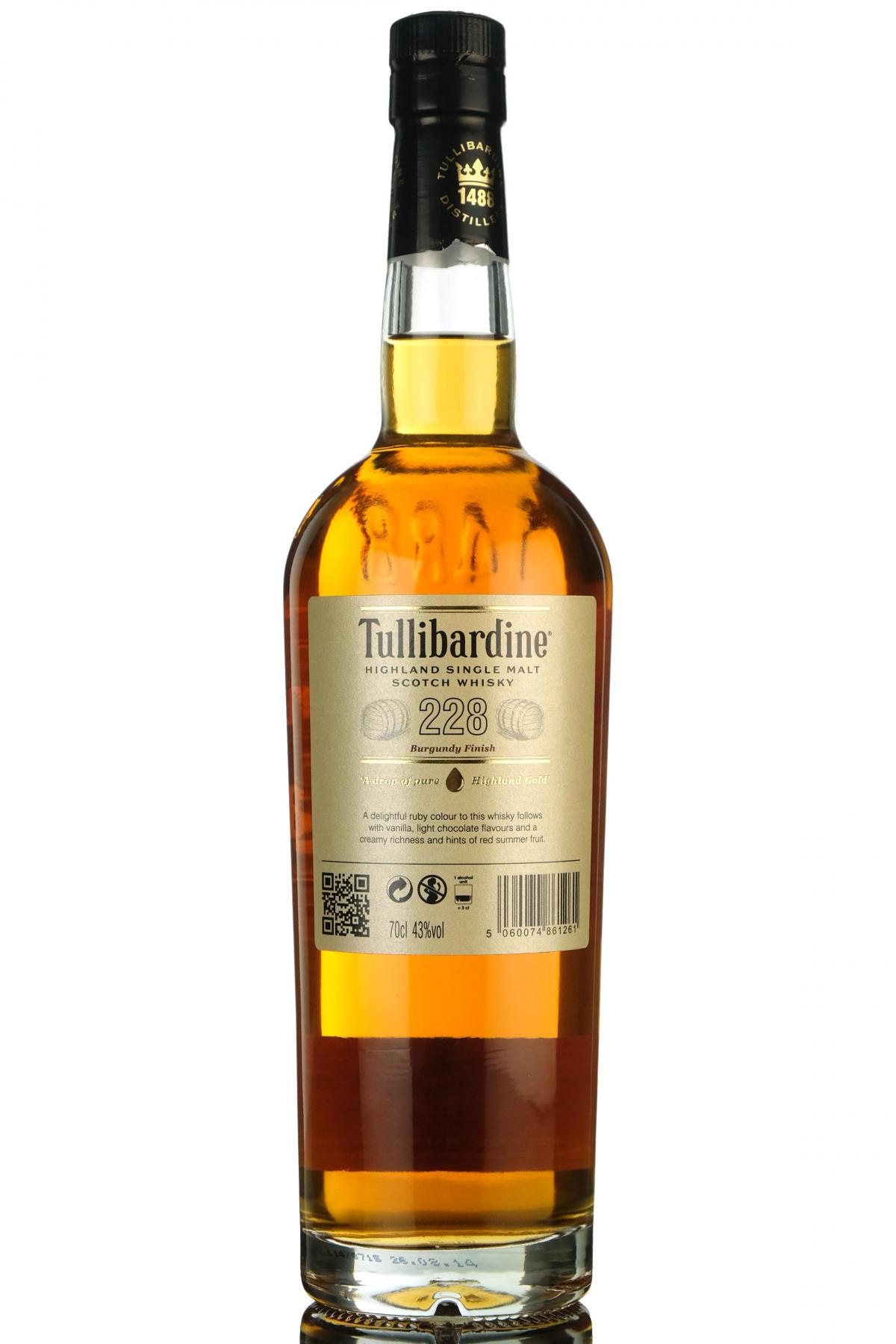 Tullibardine 228 Burgundy Finish