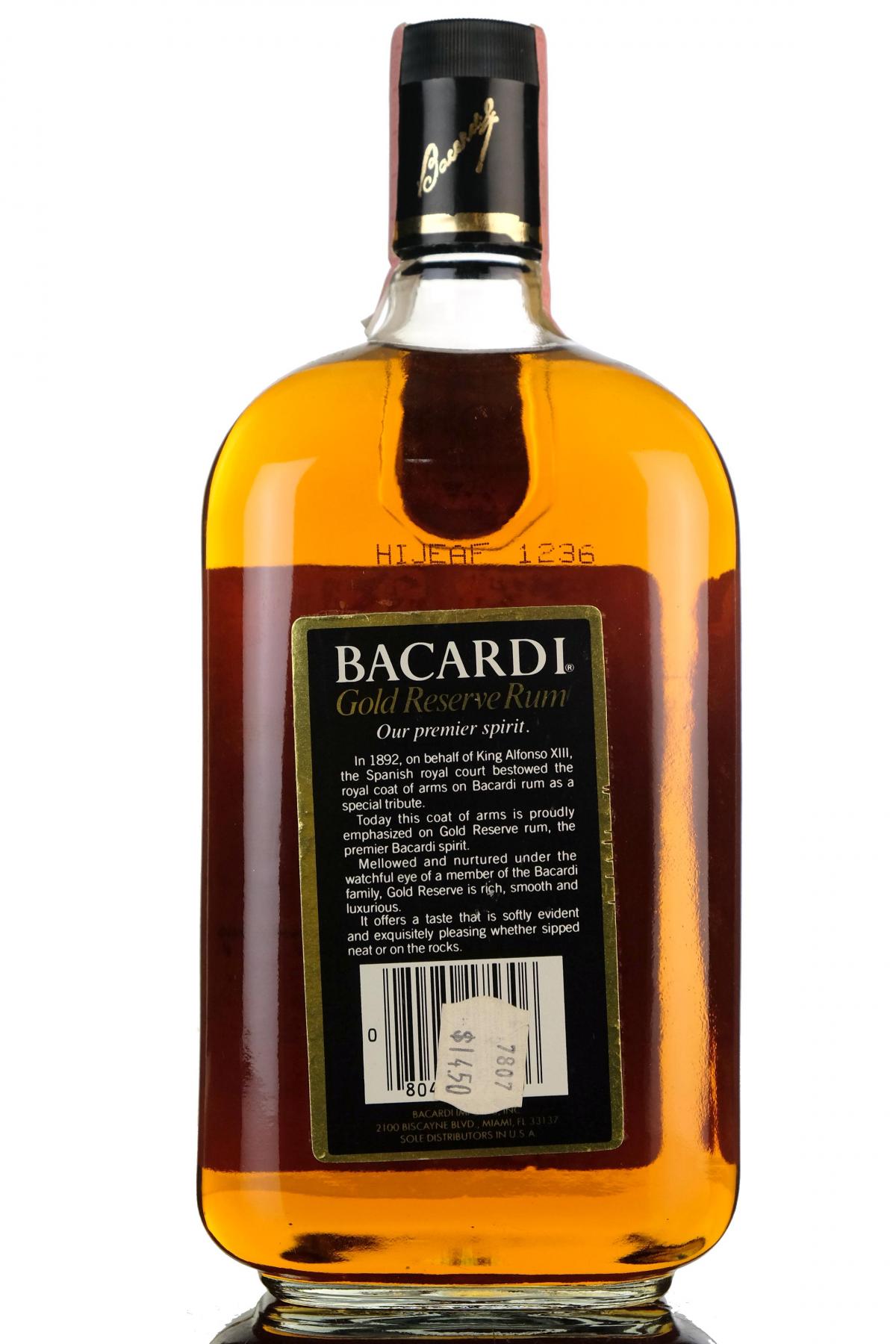 Bacardi Gold Reserve - 1 Litre