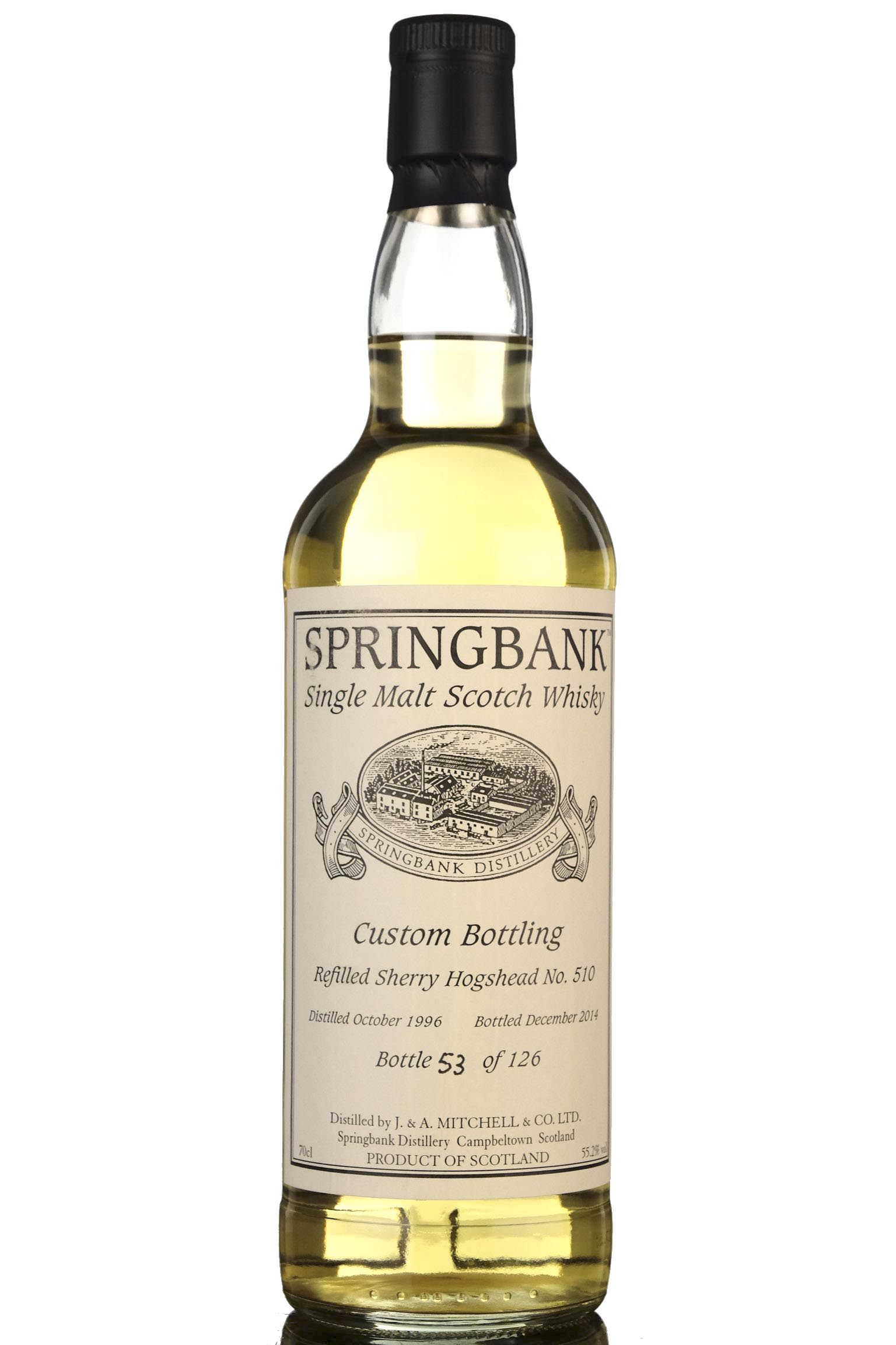 Springbank 1996-2014 - Custom Private Bottling - Single Cask 510