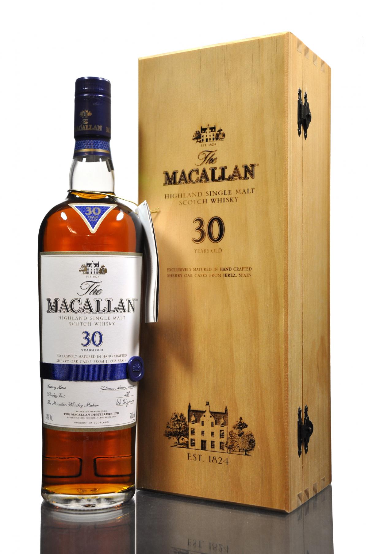 Macallan 30 Year Old - Sherry Cask - 2010s