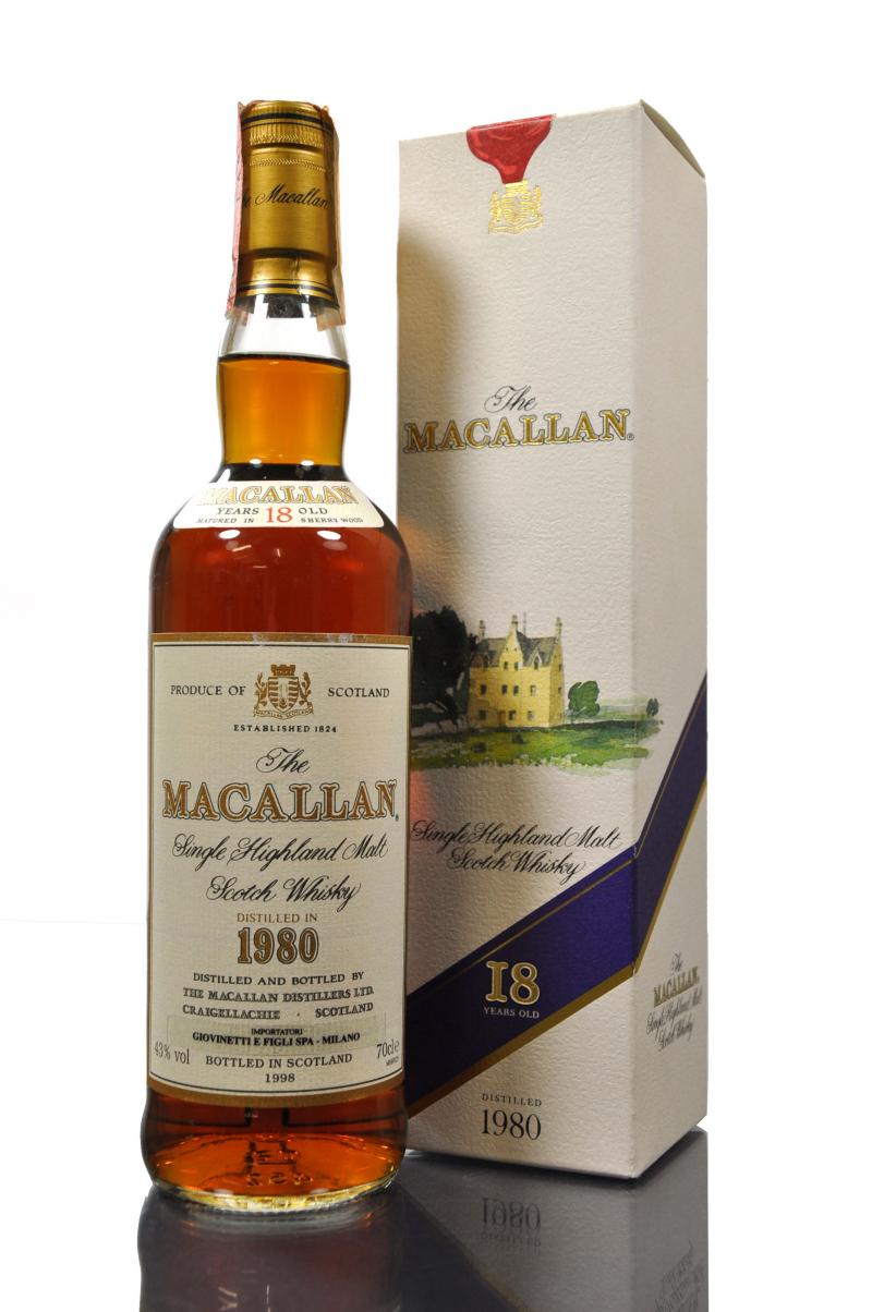 Macallan 1980-1998 - 18 Year Old