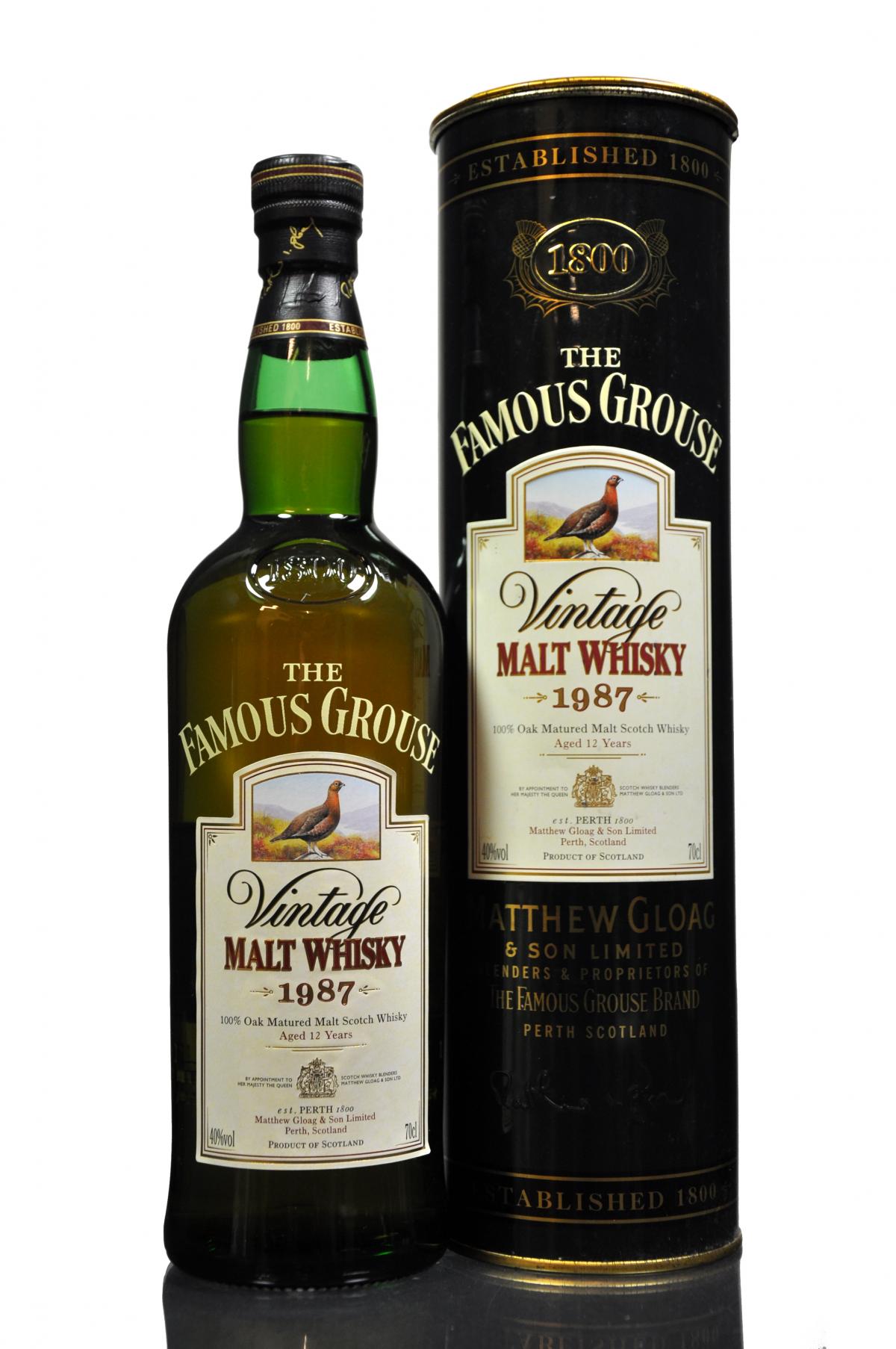 Famous Grouse 1987 - 12 Year Old