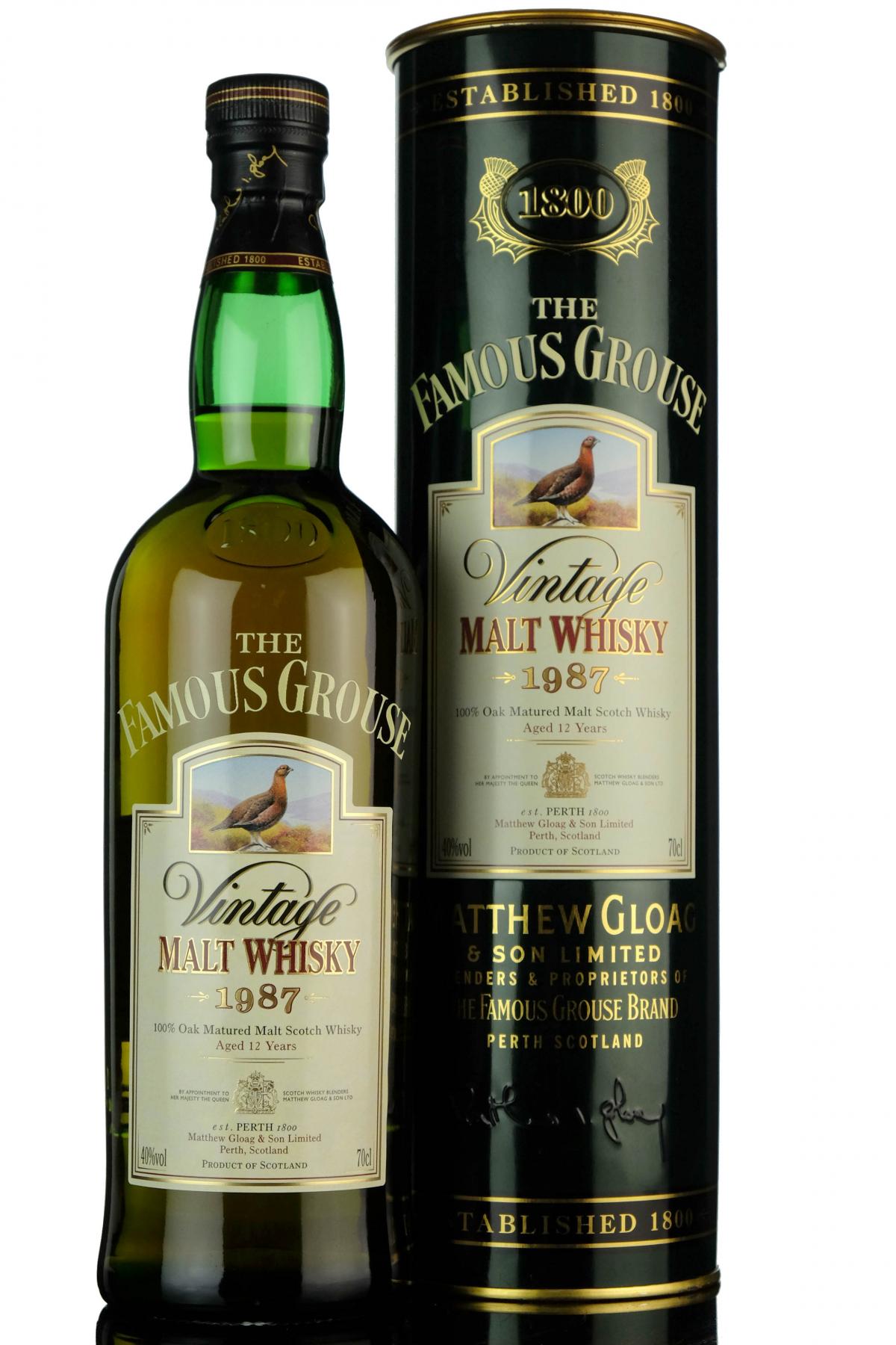 Famous Grouse 1987 - 12 Year Old