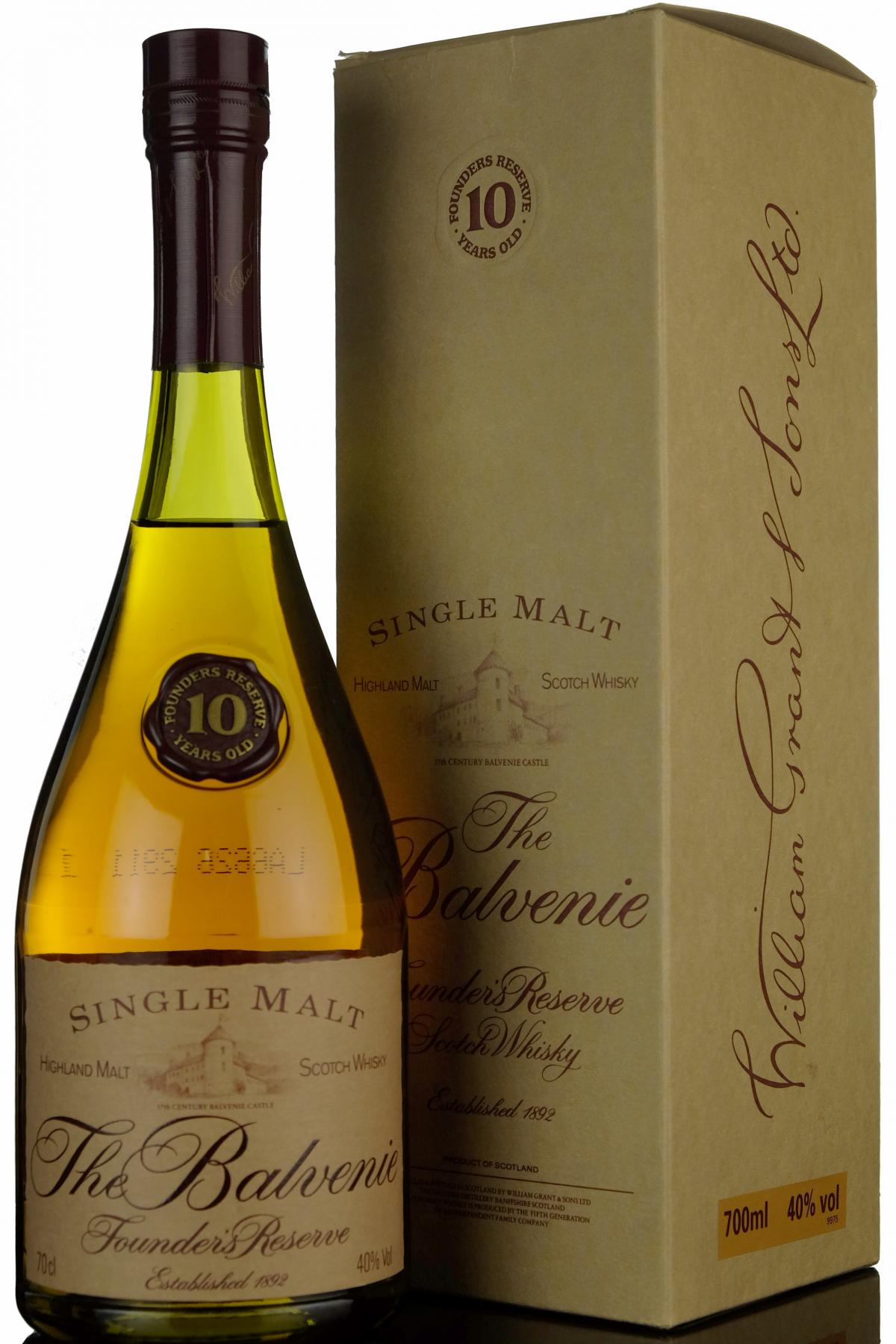 Balvenie 10 Year Old - Founders Reserve - 1990s