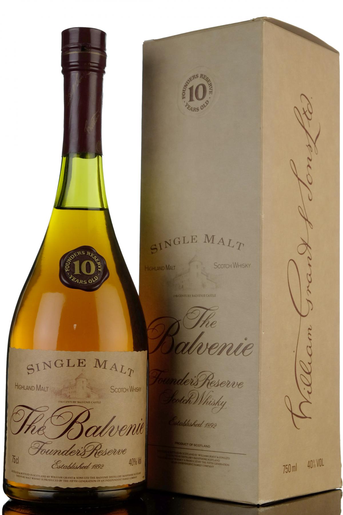 Balvenie 10 Year Old - Founders Reserve - 1980s