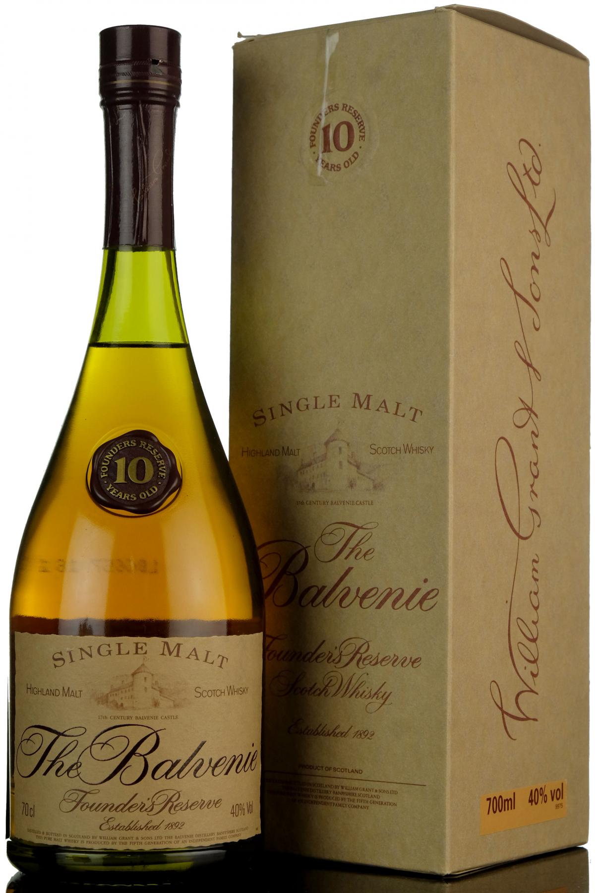 Balvenie 10 Year Old - Founders Reserve - 1990s