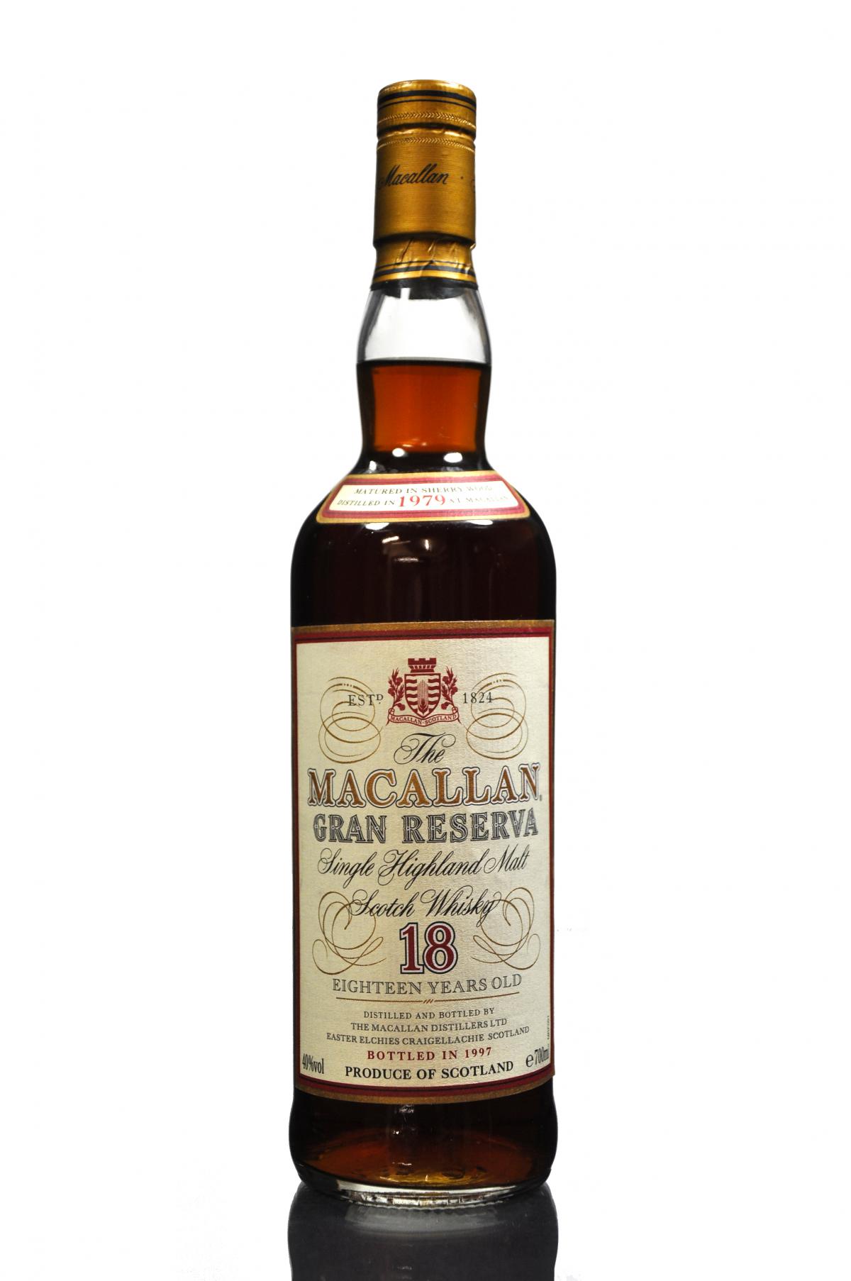 Macallan 1979-1997 - 18 Year Old - Gran Reserva