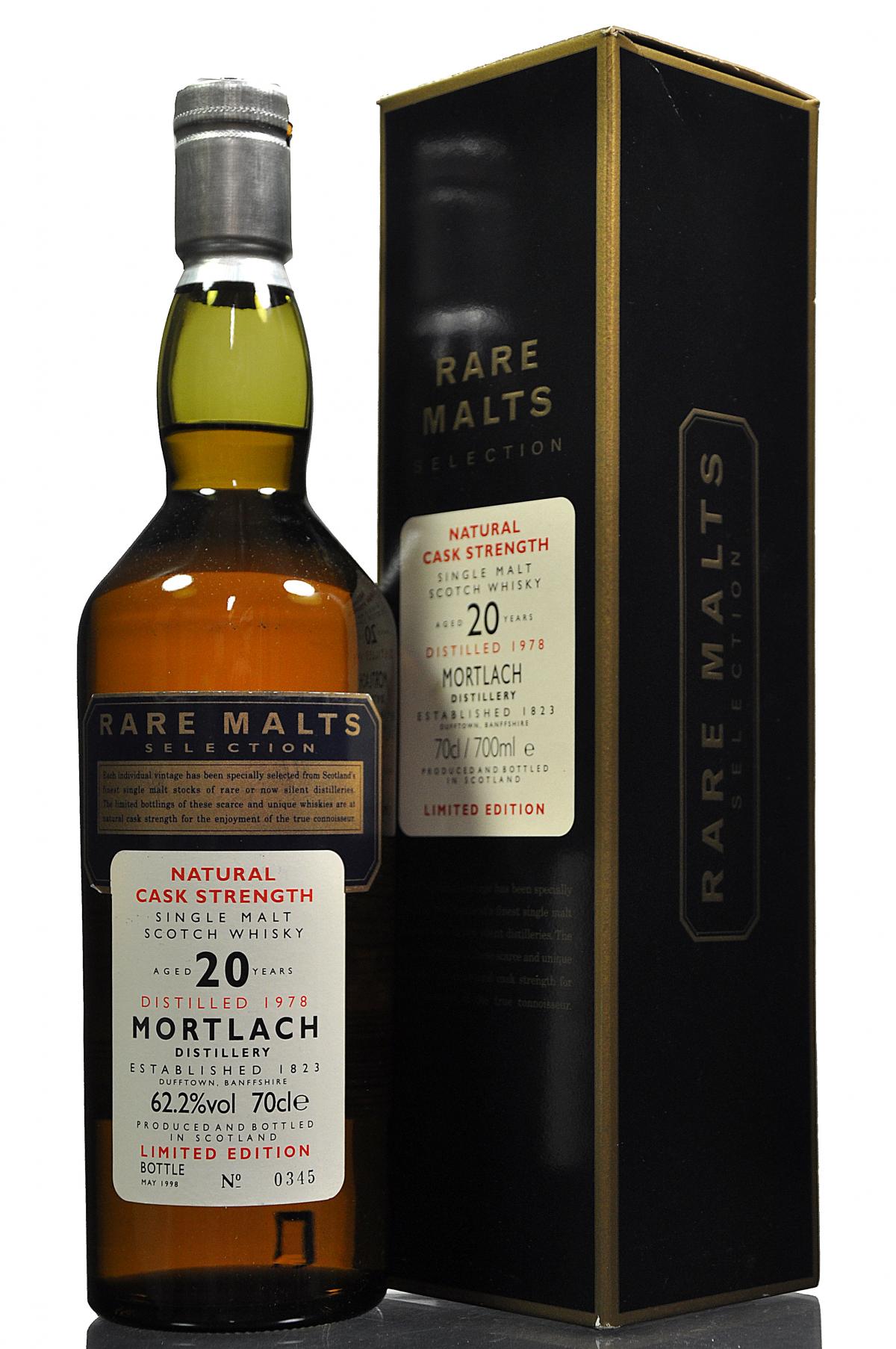 Mortlach 1978-1998 - 20 Year Old - Rare Malts 62.2%