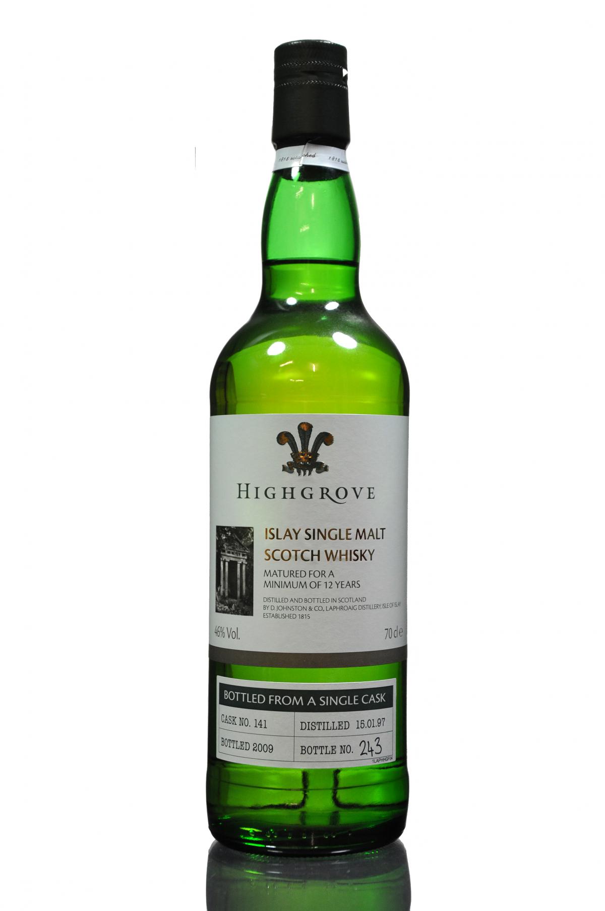 Laphroaig 1997-2009 - Highgrove - Cask 141