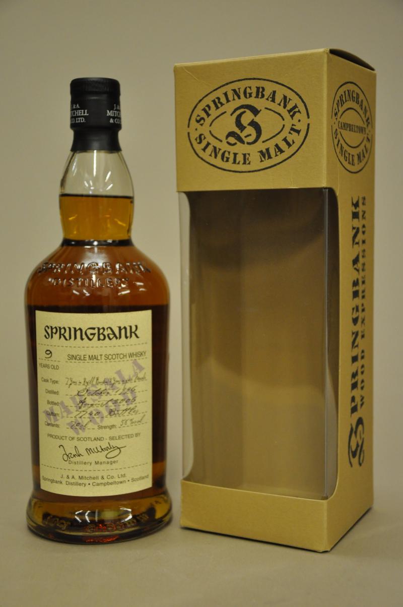 Springbank 1996-2006 - 9 Year Old - Marsala Wood