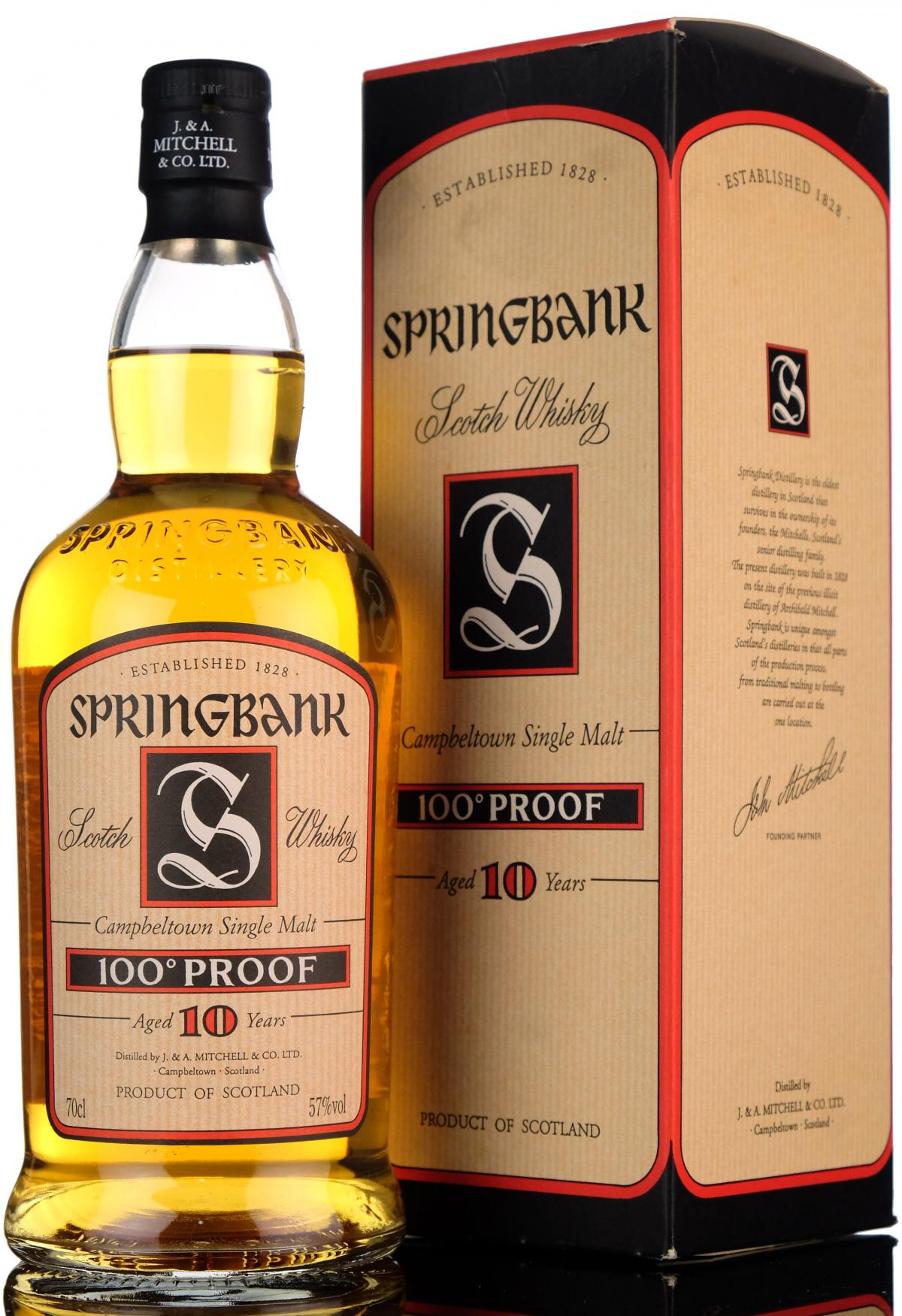 Springbank 10 Year Old - 100 Proof