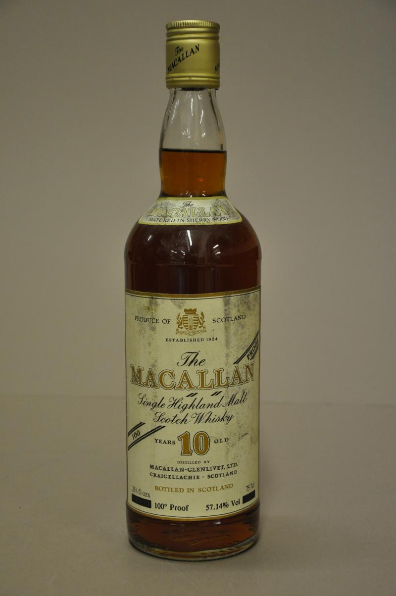 Macallan 10 Year Old - 100 Proof - 1970s