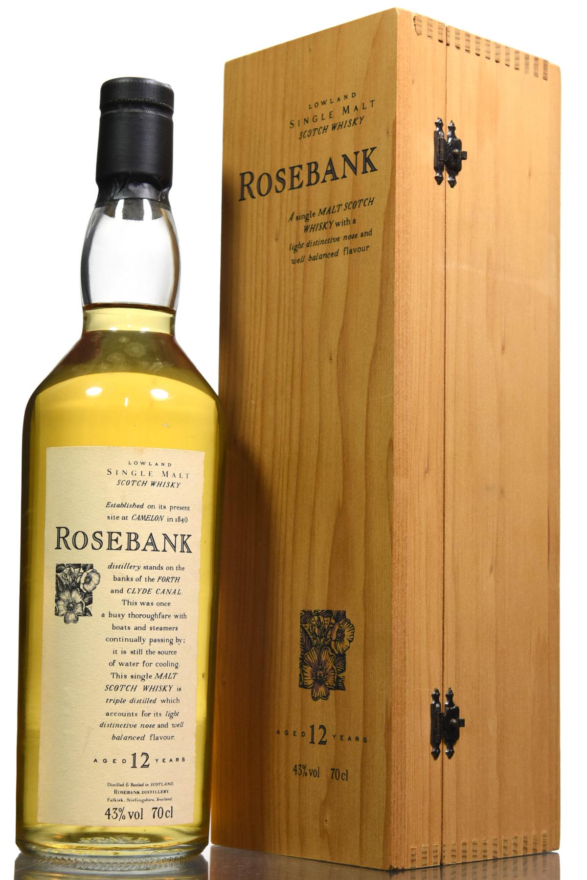 Rosebank 12 Year Old - Flora & Fauna - Wooden Box Series