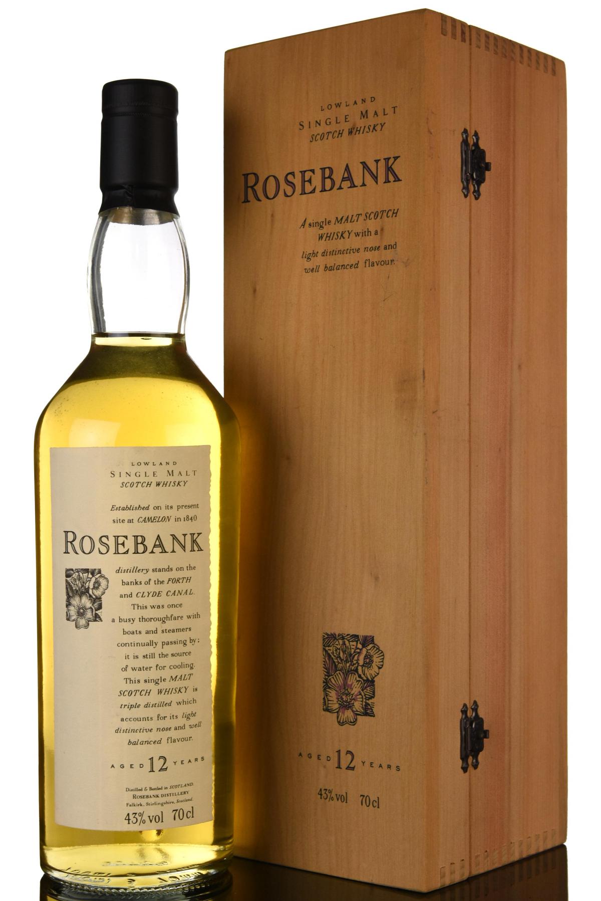 Rosebank 12 Year Old - Flora & Fauna - Wooden Box Series