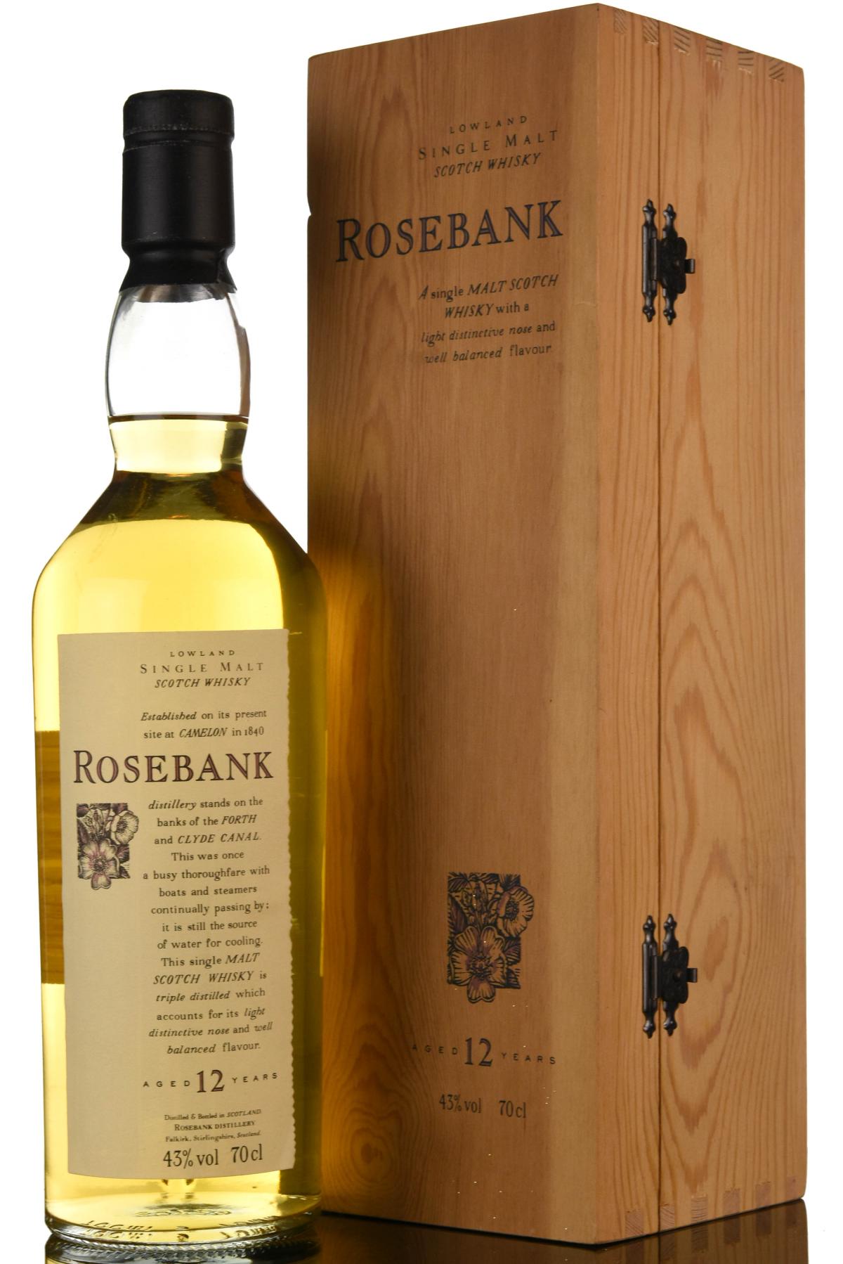 Rosebank 12 Year Old - Flora & Fauna - Wooden Box Series