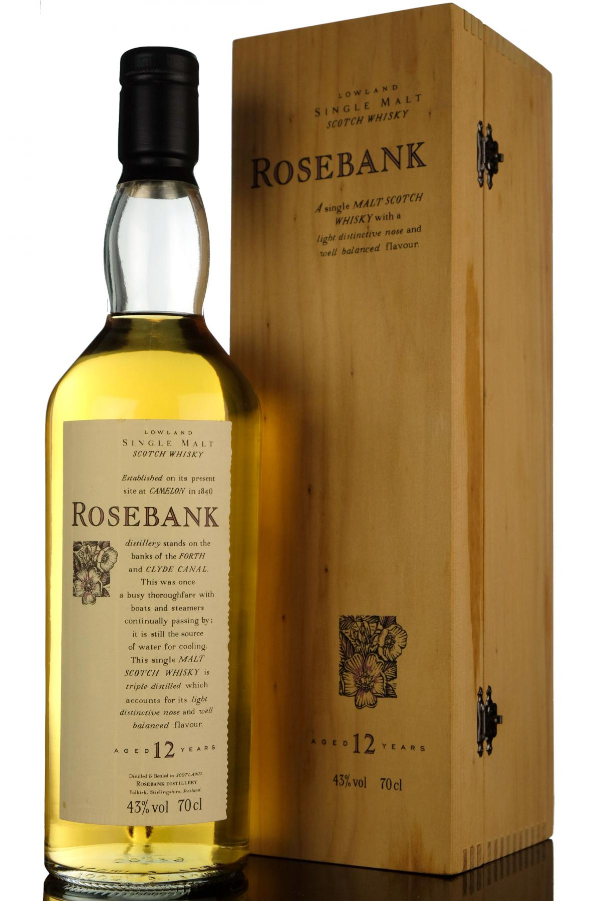 Rosebank 12 Year Old - Flora & Fauna - Wooden Box Series