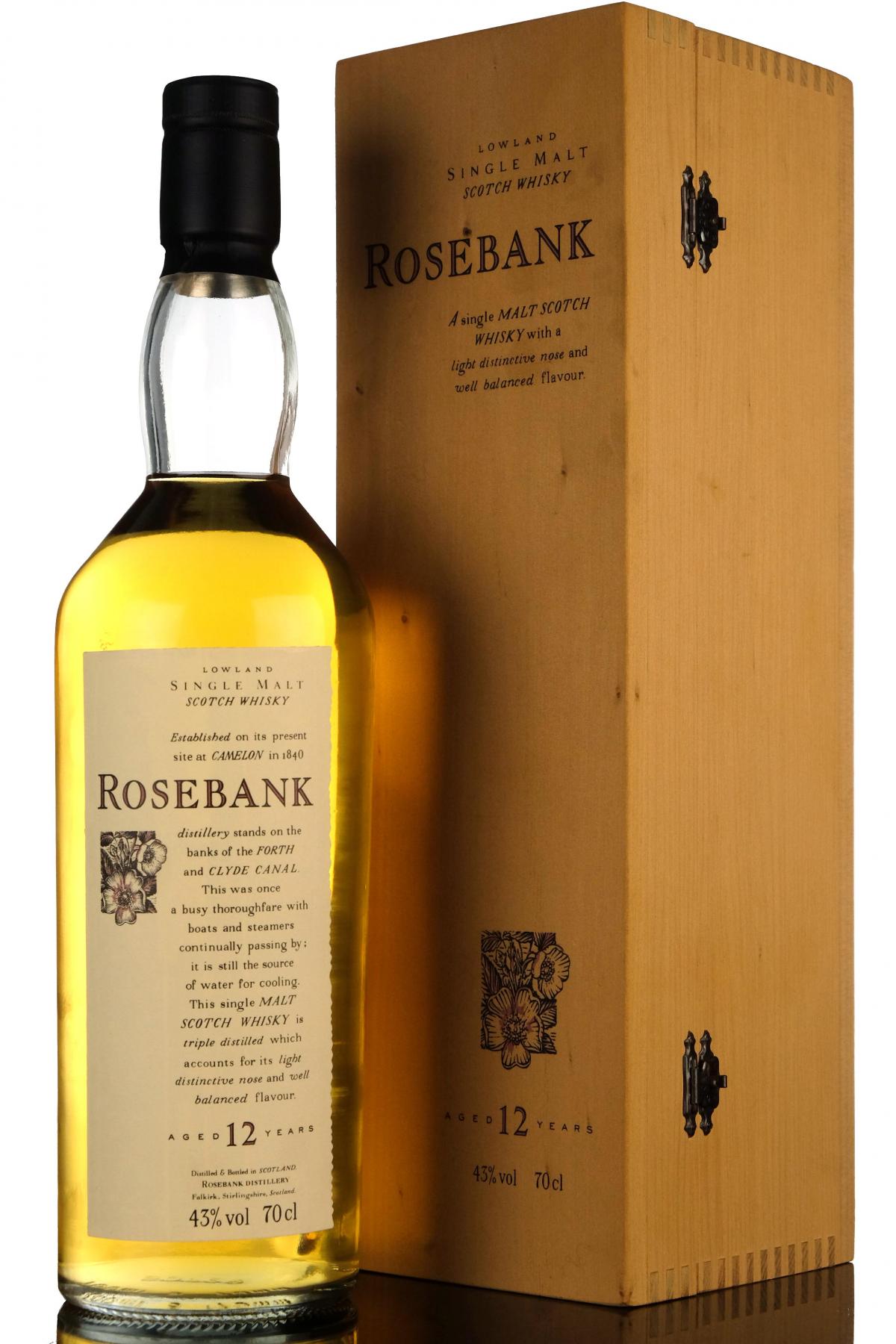 Rosebank 12 Year Old - Flora & Fauna - Wooden Box Series