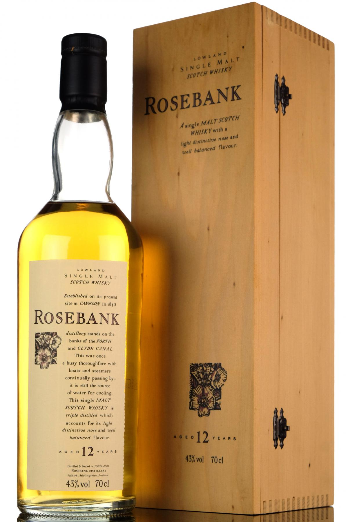 Rosebank 12 Year Old - Flora & Fauna - Wooden Box Series