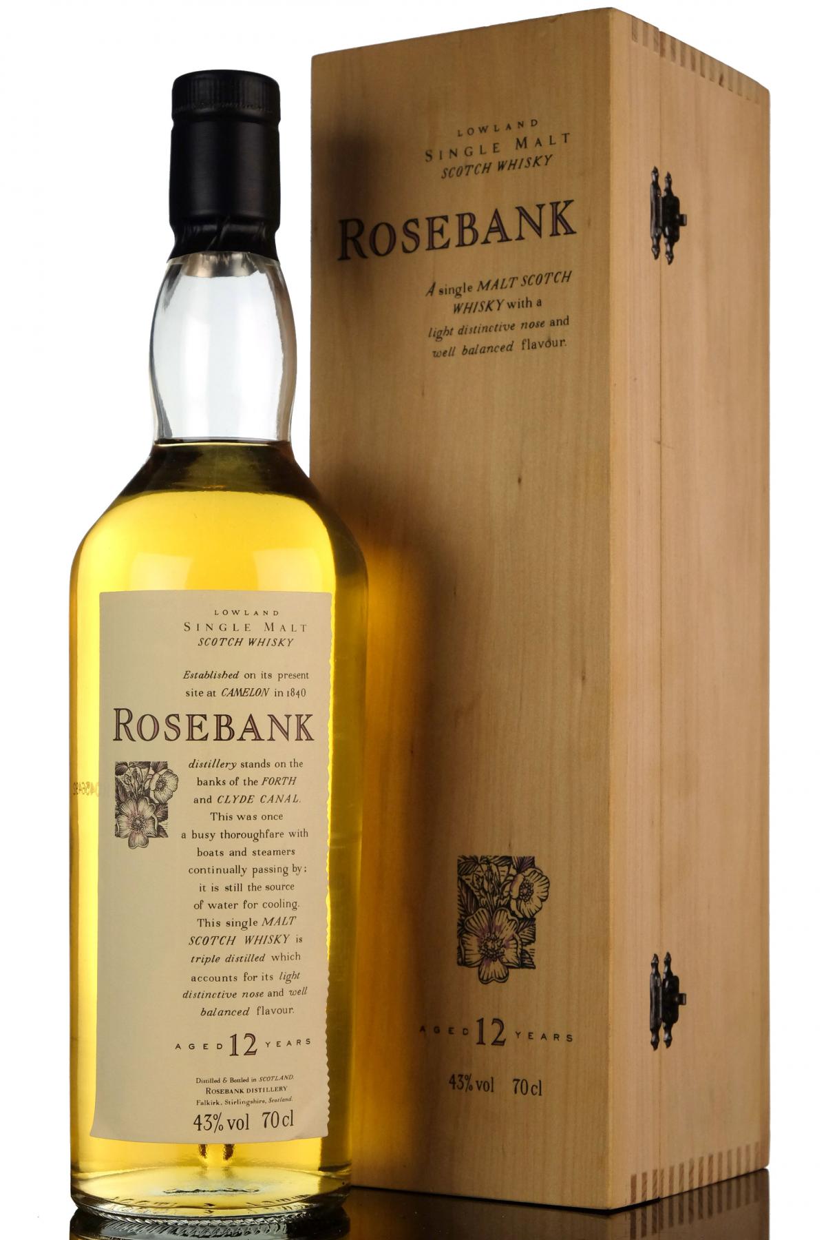 Rosebank 12 Year Old - Flora & Fauna - Wooden Box Series