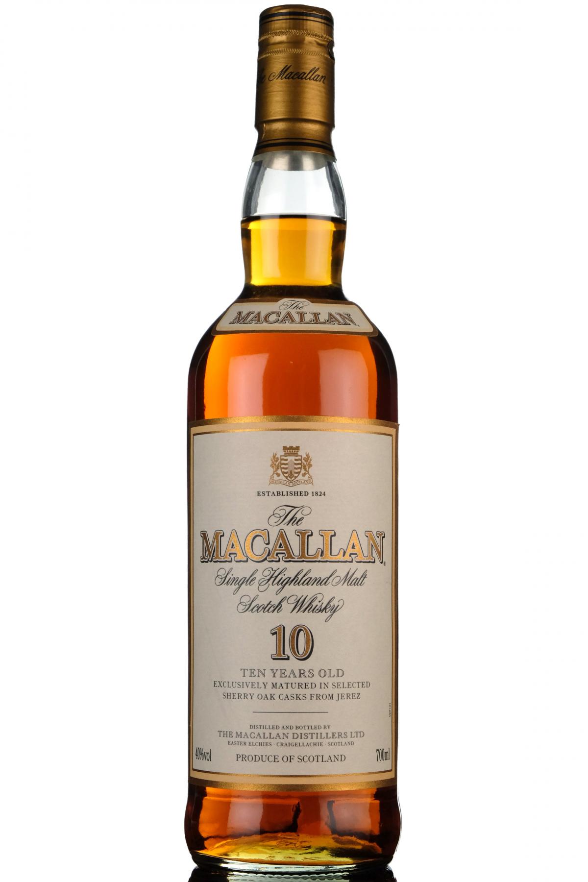 Macallan 10 Year Old