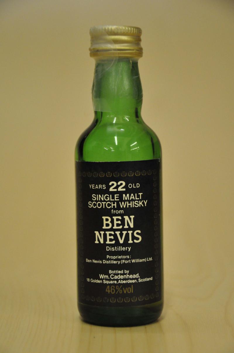 Ben Nevis 22 Year Old - Cadenhead Miniature