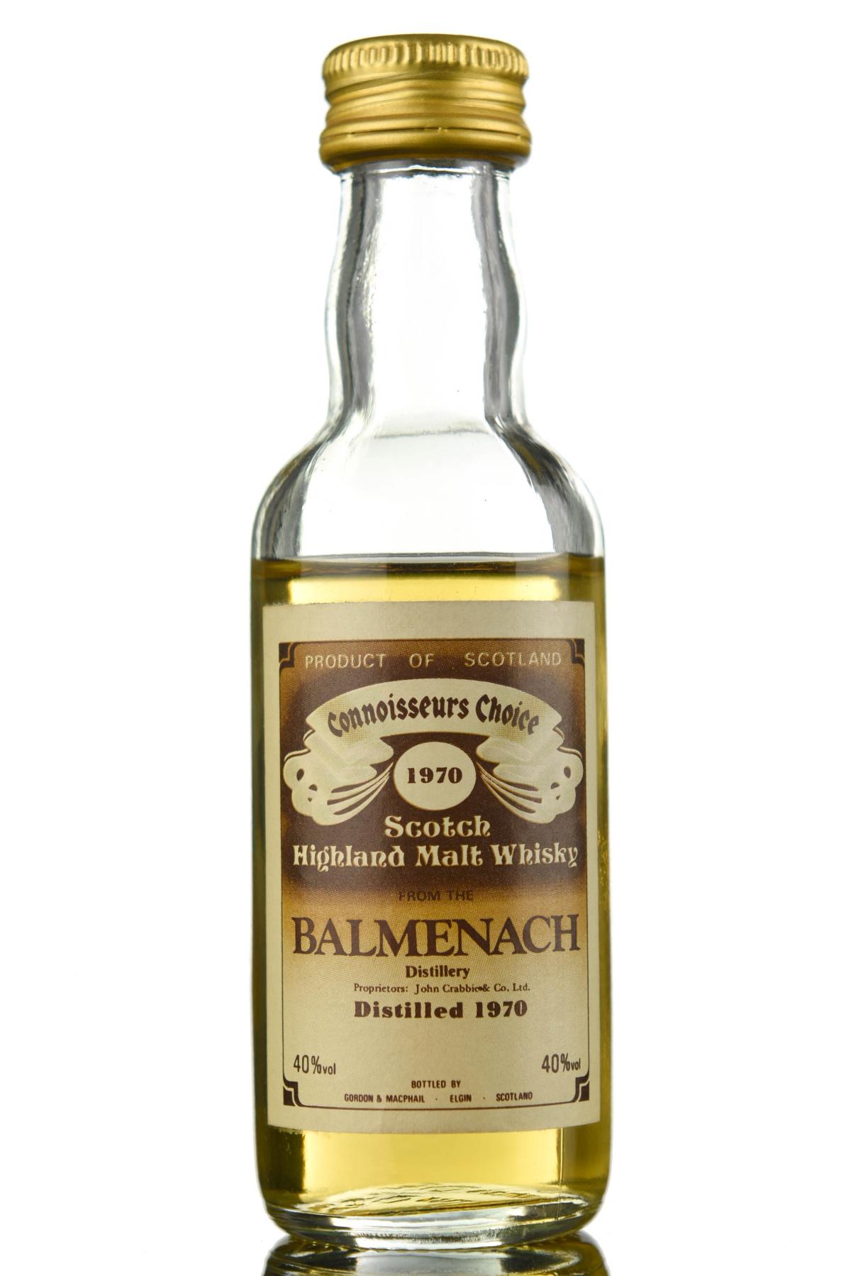 Balmenach 1970 - Connoisseurs Choice Miniature