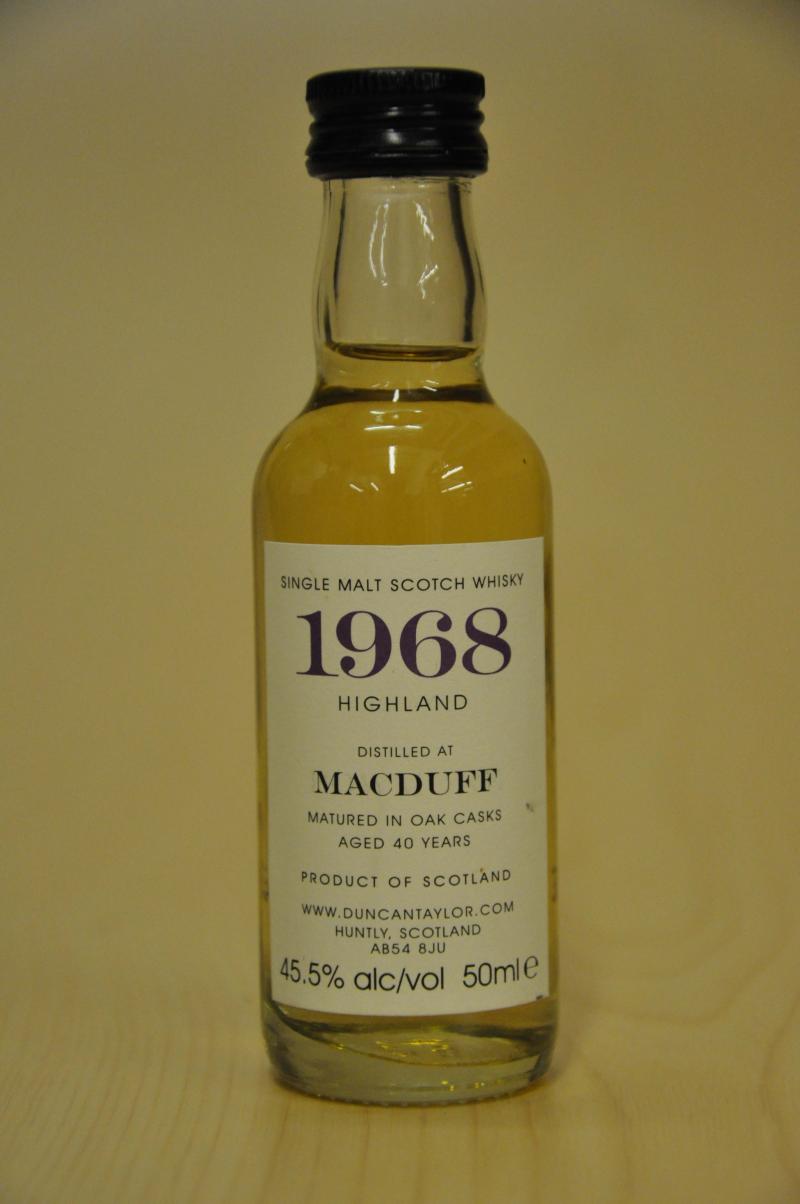 Macduff 1968 - 40 Year Old - Duncan Taylor Miniature