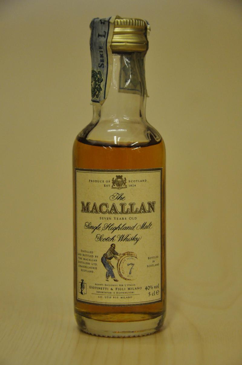 Macallan 7 Year Old Miniature