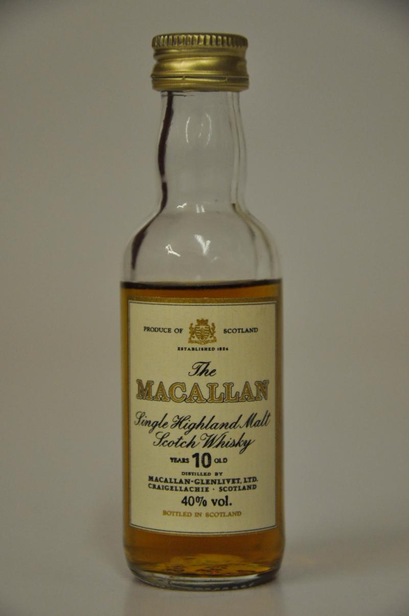 Macallan 10 Year Old Miniature