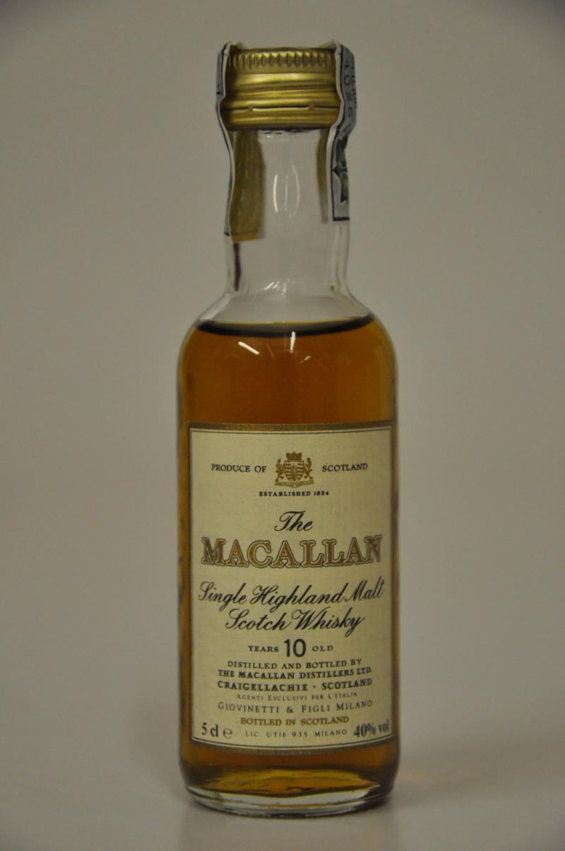 Macallan 10 Year Old Miniature