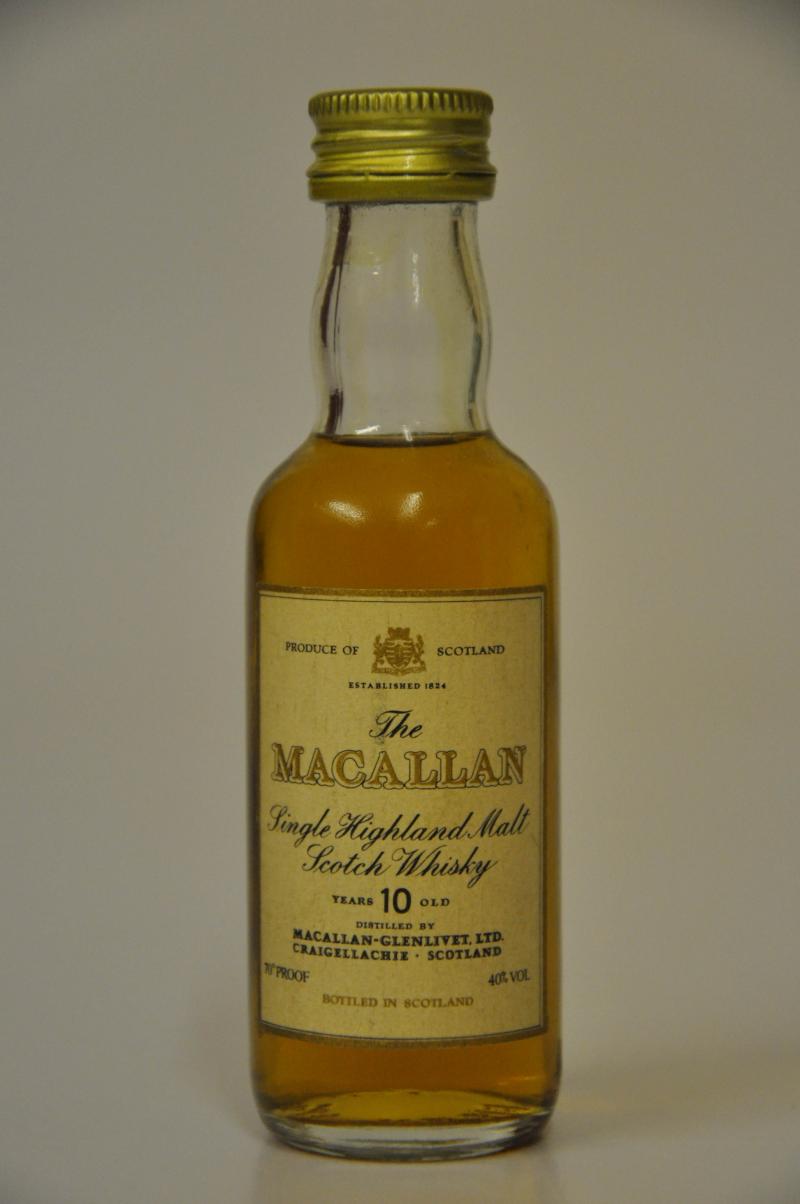 Macallan 10 Year Old Miniature